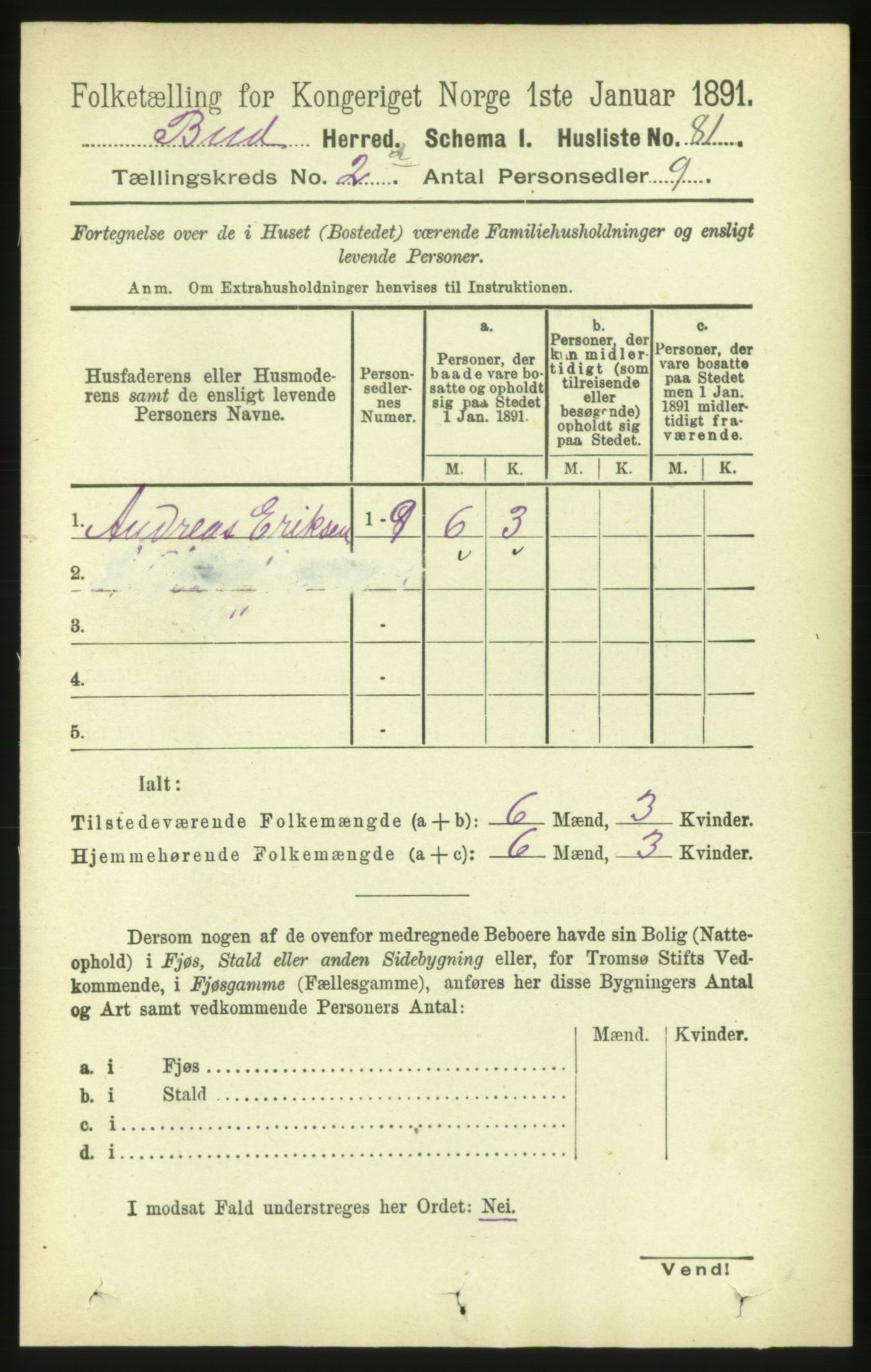 RA, Folketelling 1891 for 1549 Bud herred, 1891, s. 730