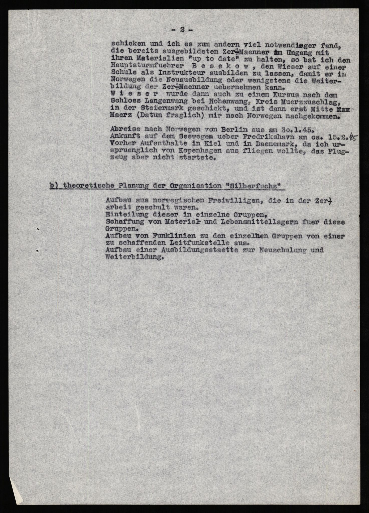 Forsvaret, Forsvarets overkommando II, AV/RA-RAFA-3915/D/Db/L0028: CI Questionaires. Tyske okkupasjonsstyrker i Norge. Tyskere., 1945-1946, s. 94