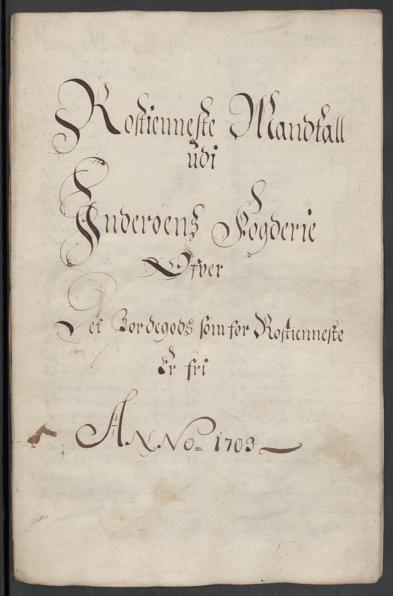 Rentekammeret inntil 1814, Reviderte regnskaper, Fogderegnskap, RA/EA-4092/R63/L4313: Fogderegnskap Inderøy, 1703-1704, s. 258