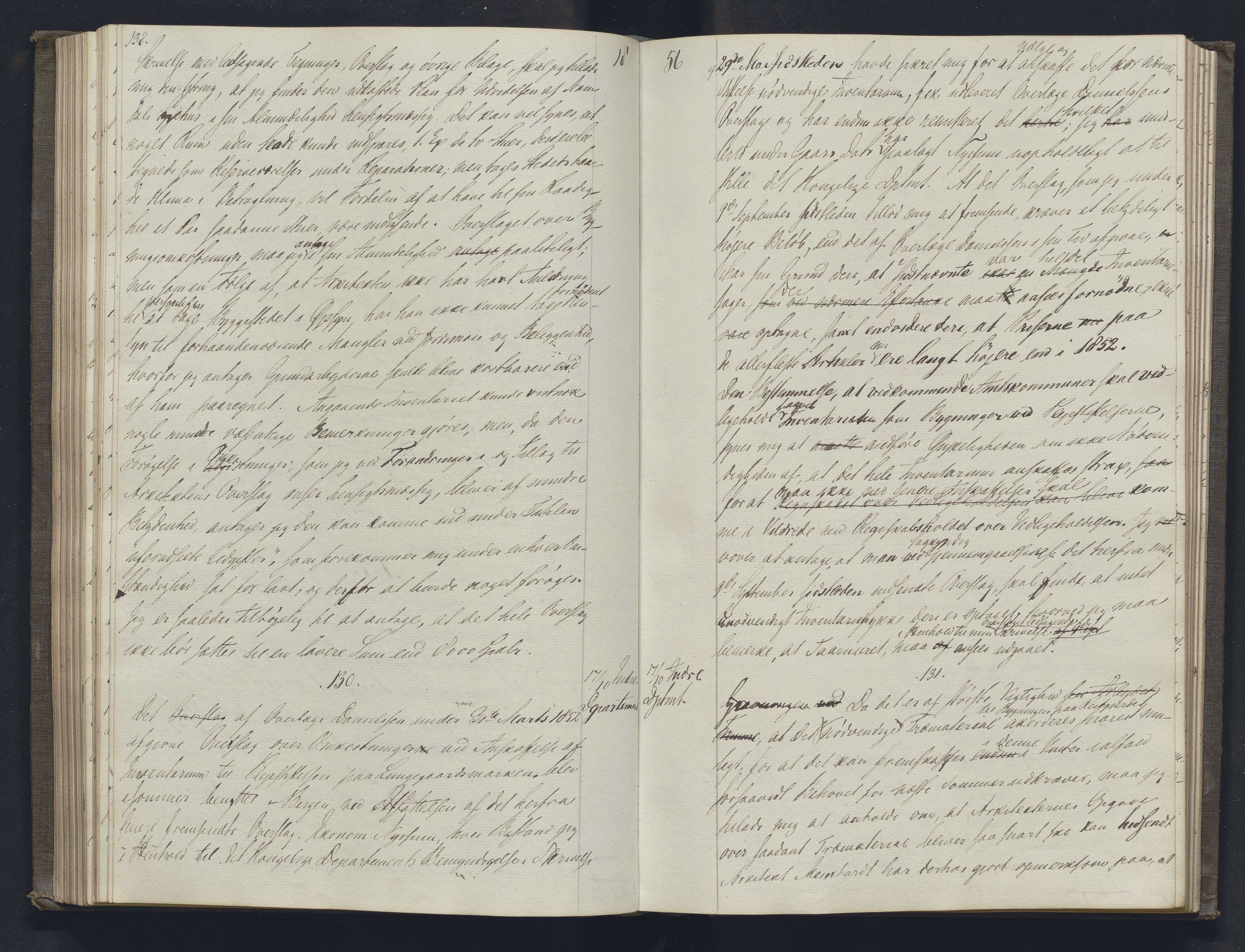 Lepraarkiver - Overlegen for den spedalske sykdom, AV/SAB-A-61001/B.b/L0001: Kopibok, 1854-1858, s. 138-139