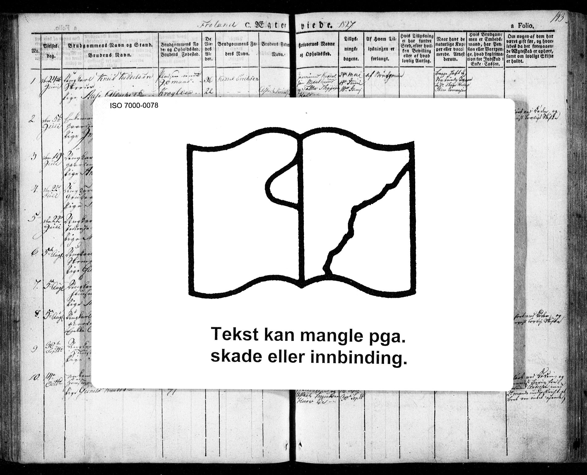 Froland sokneprestkontor, AV/SAK-1111-0013/F/Fa/L0001: Ministerialbok nr. A 1, 1827-1844, s. 143