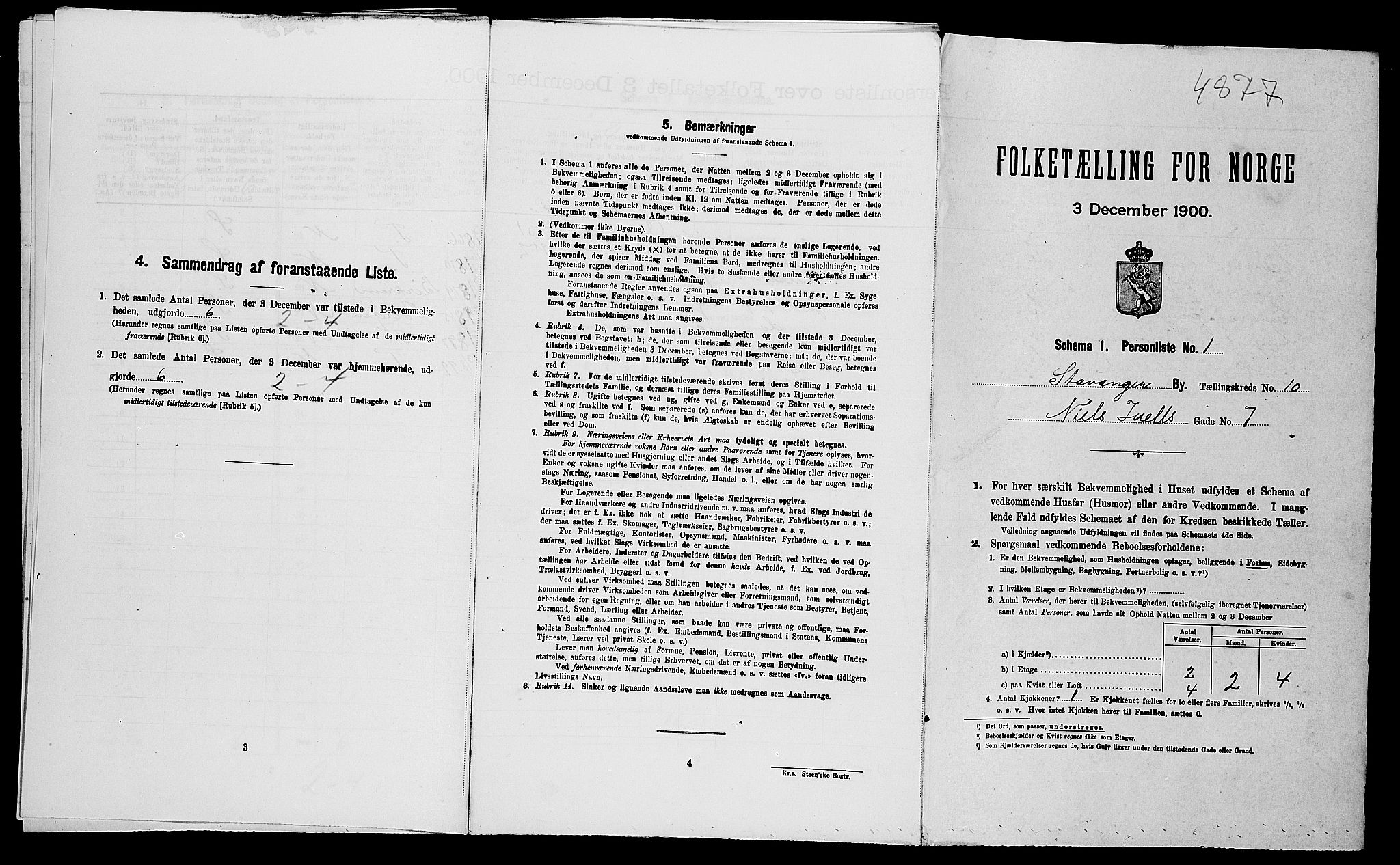 SAST, Folketelling 1900 for 1103 Stavanger kjøpstad, 1900, s. 4805