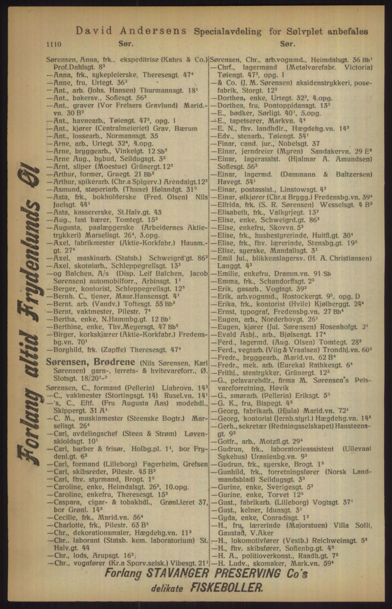 Kristiania/Oslo adressebok, PUBL/-, 1915, s. 1110