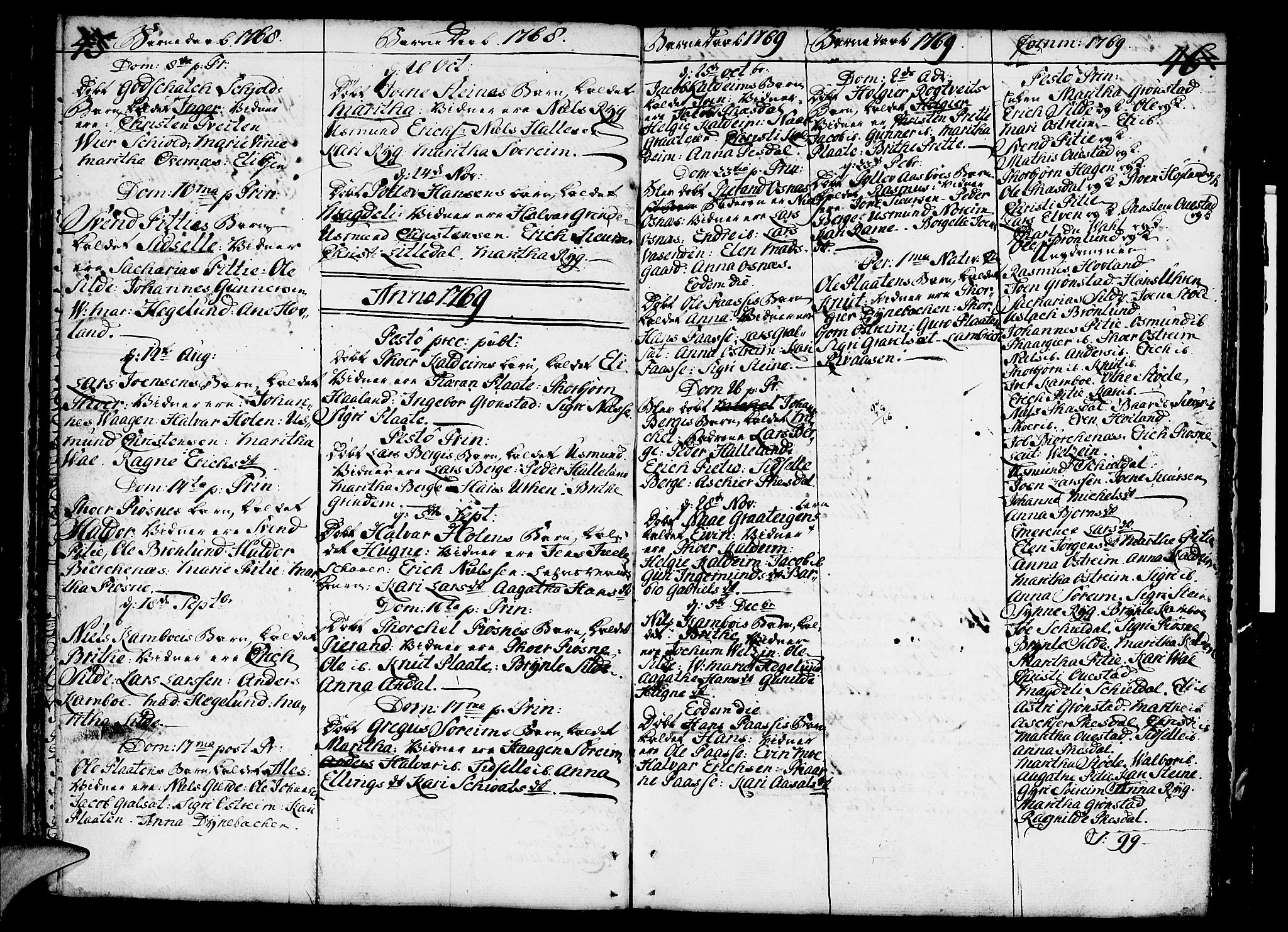 Etne sokneprestembete, SAB/A-75001/H/Haa: Ministerialbok nr. A 3 /1, 1755-1782, s. 45-46