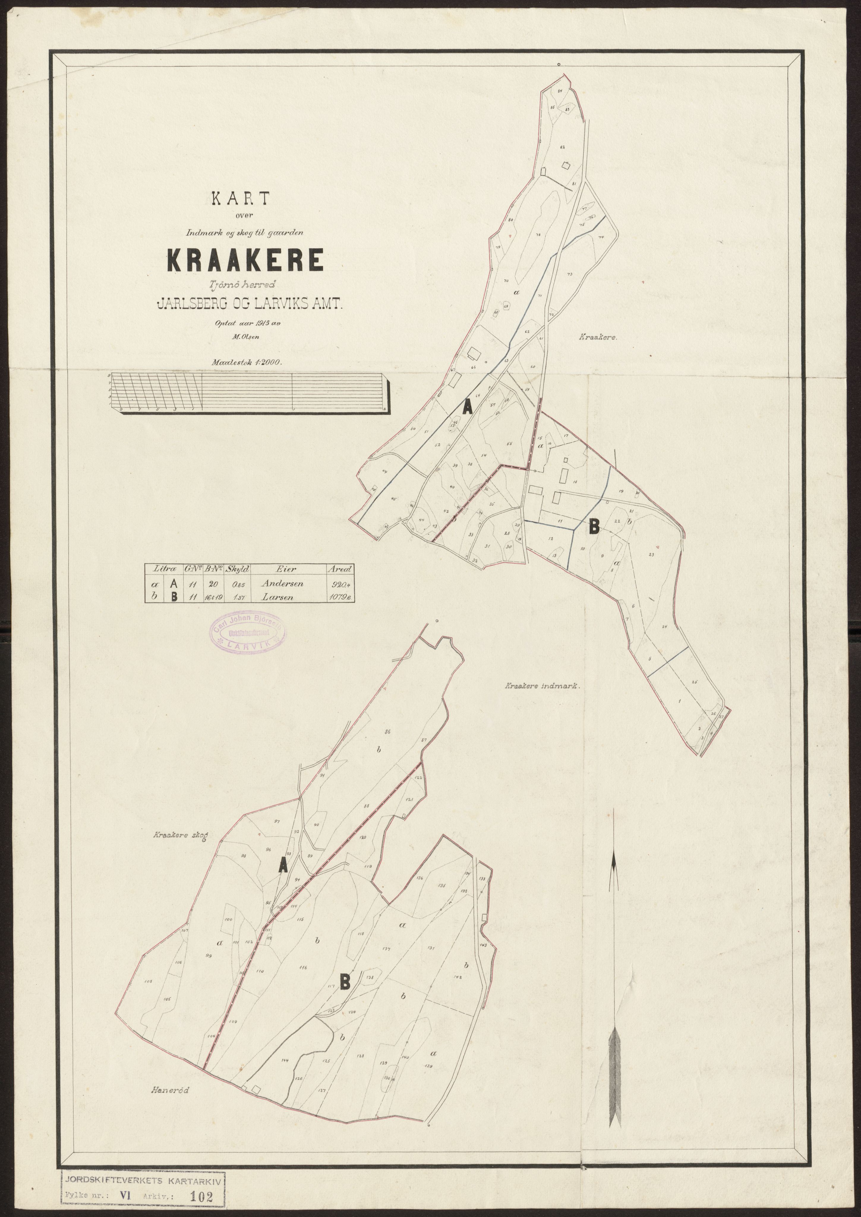 Jordskifteverkets kartarkiv, RA/S-3929/T, 1859-1988, s. 122