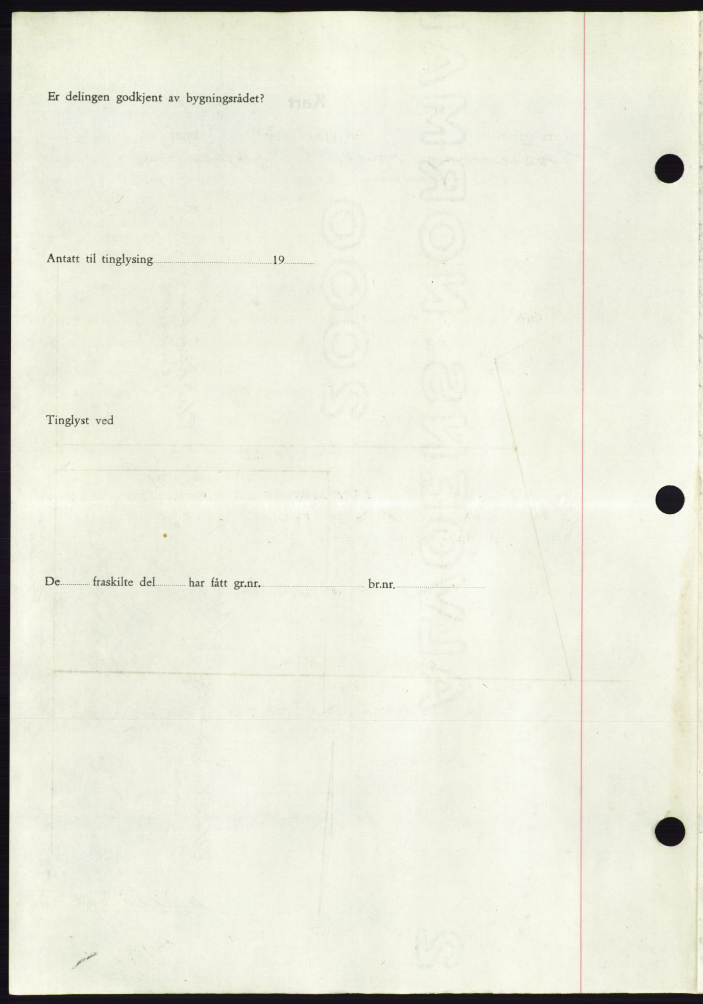 Søre Sunnmøre sorenskriveri, AV/SAT-A-4122/1/2/2C/L0084: Pantebok nr. 10A, 1949-1949, Dagboknr: 1089/1949