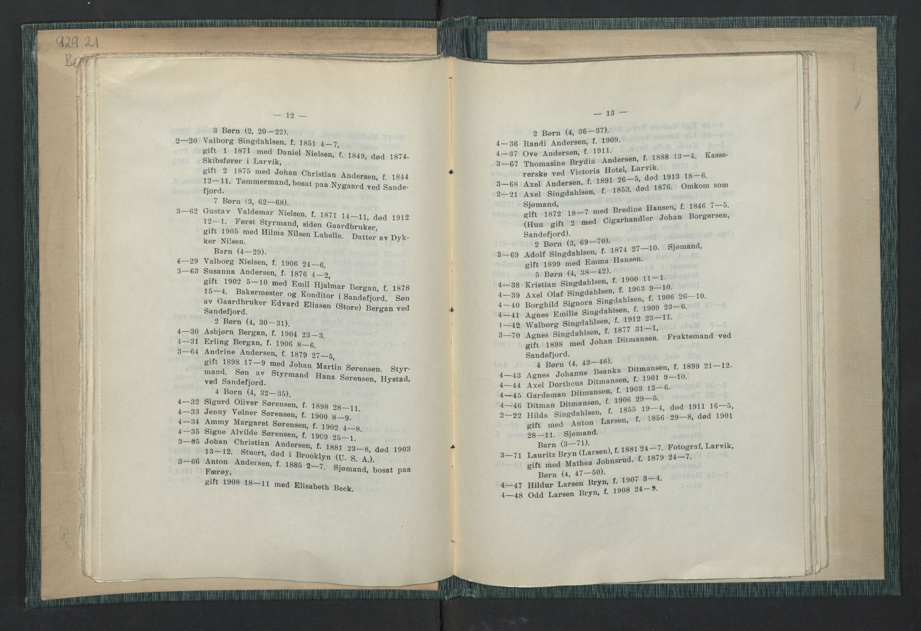 Andre publikasjoner, PUBL/PUBL-999/0003/0001: Johan Kielland Bergwitz: Vore Eidsvollsmænds efterkommere. Gjennem alle linjer i 100 aar (1914), 1814-1914, s. 31