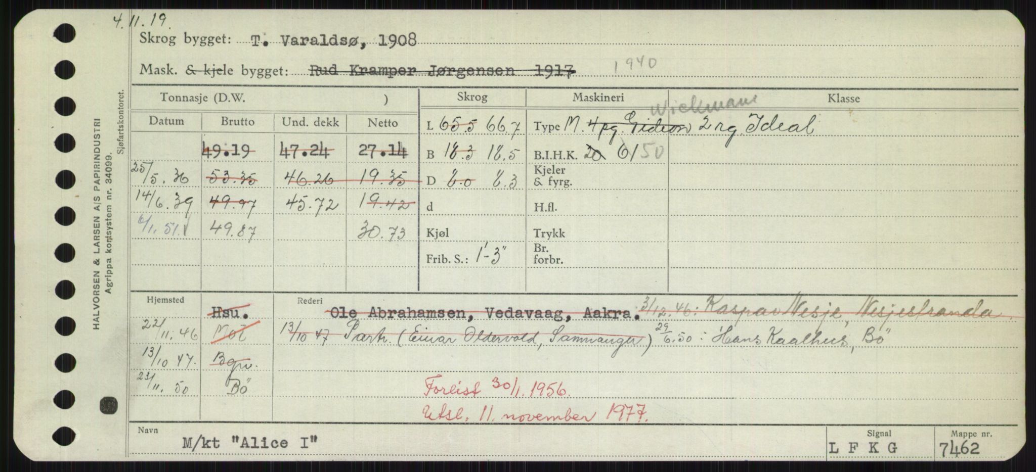 Sjøfartsdirektoratet med forløpere, Skipsmålingen, RA/S-1627/H/Hd/L0001: Fartøy, A-Anv, s. 343