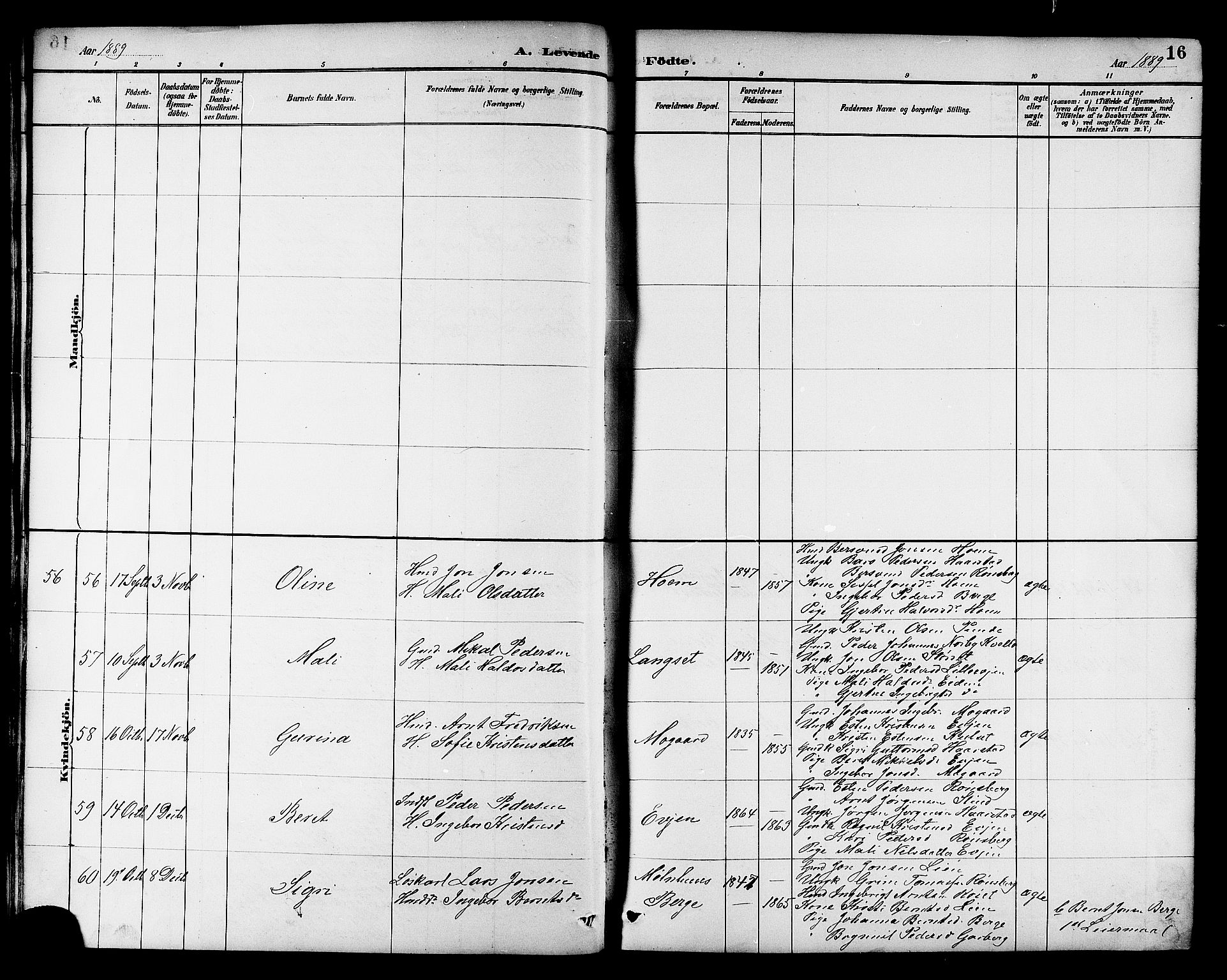 Ministerialprotokoller, klokkerbøker og fødselsregistre - Sør-Trøndelag, AV/SAT-A-1456/695/L1157: Klokkerbok nr. 695C08, 1889-1913, s. 16