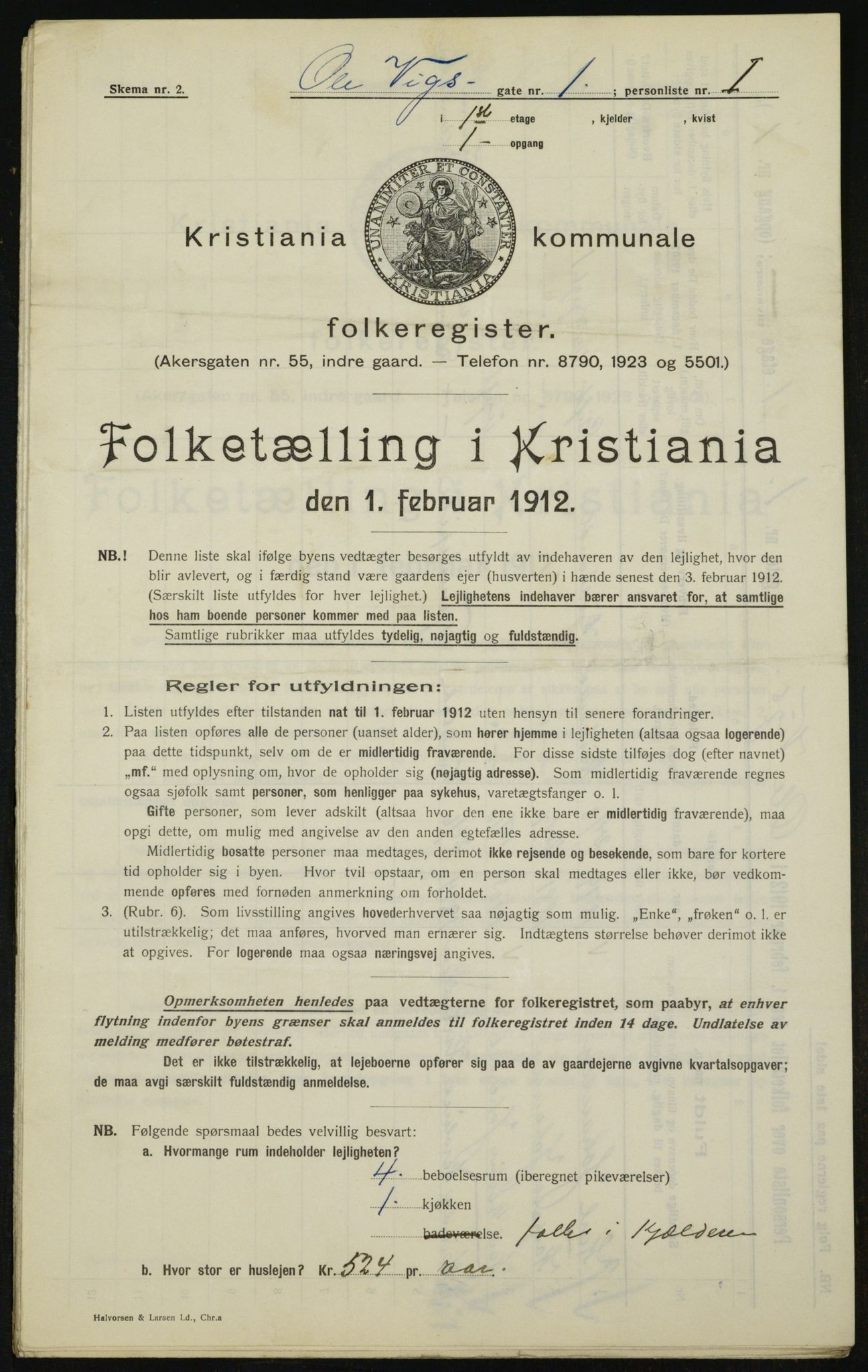 OBA, Kommunal folketelling 1.2.1912 for Kristiania, 1912, s. 76038