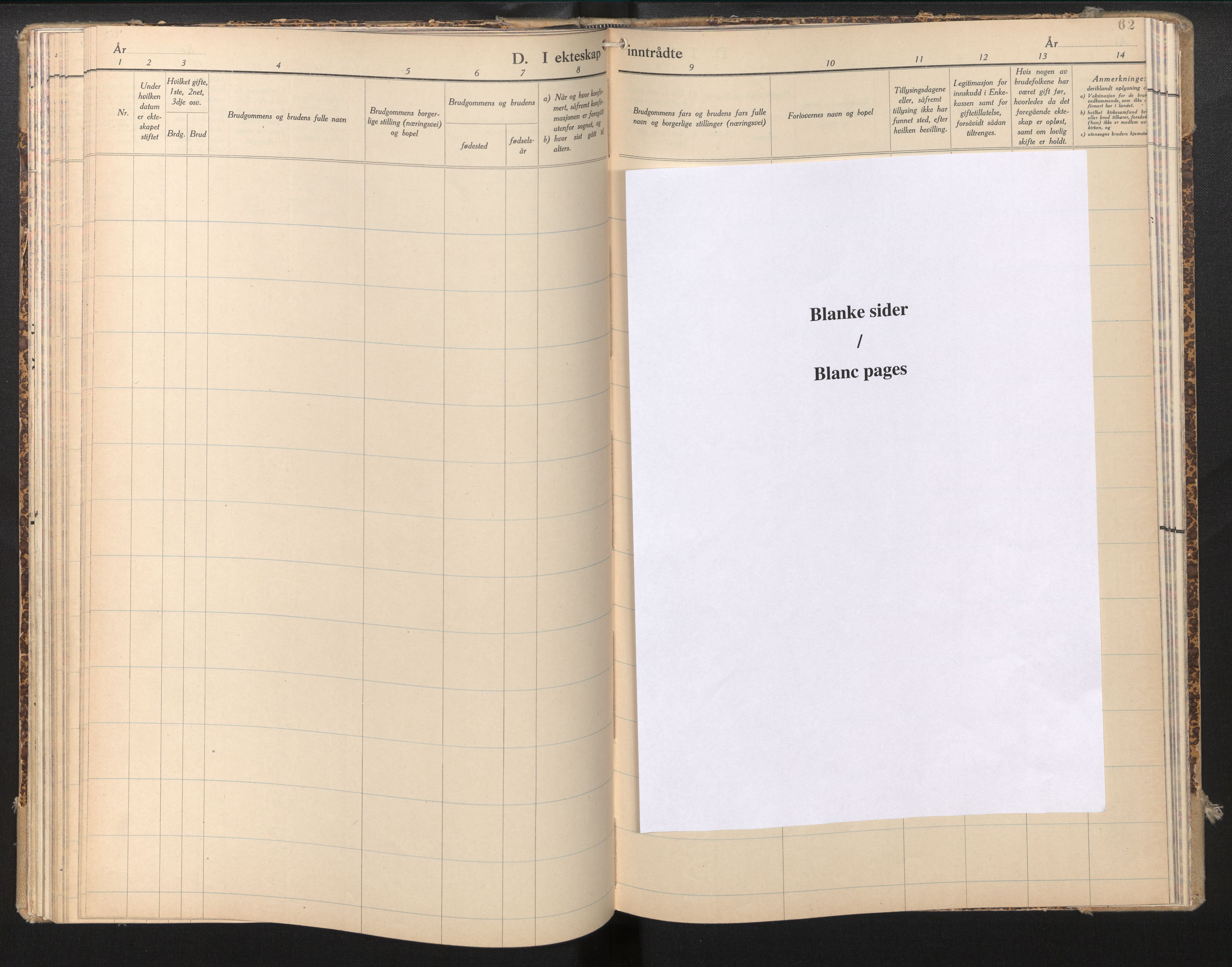 Den norske sjømannsmisjon i utlandet/Genova, SAB/SAB/PA-0112/H/Ha/L0001: Ministerialbok nr. A 1, 1948-1980, s. 61b-62a