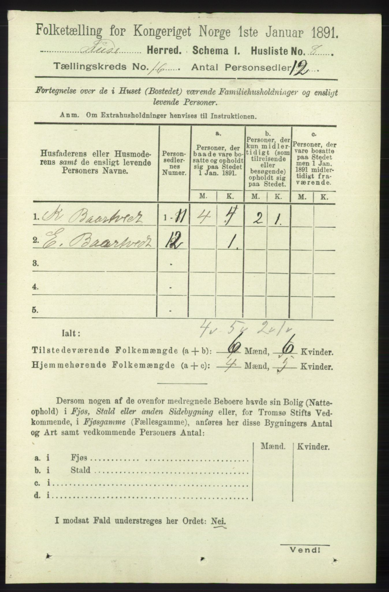 RA, Folketelling 1891 for 1241 Fusa herred, 1891, s. 3575