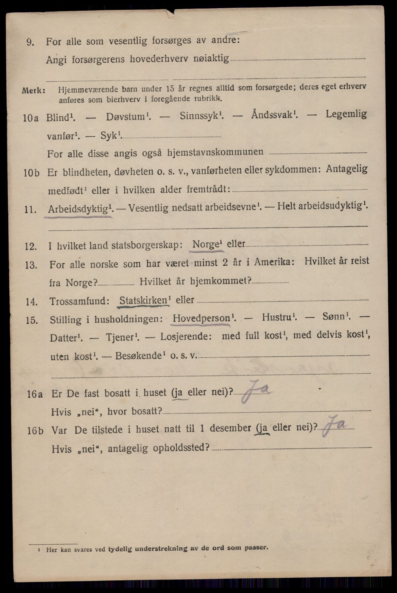 SAST, Folketelling 1920 for 1102 Sandnes ladested, 1920, s. 8167