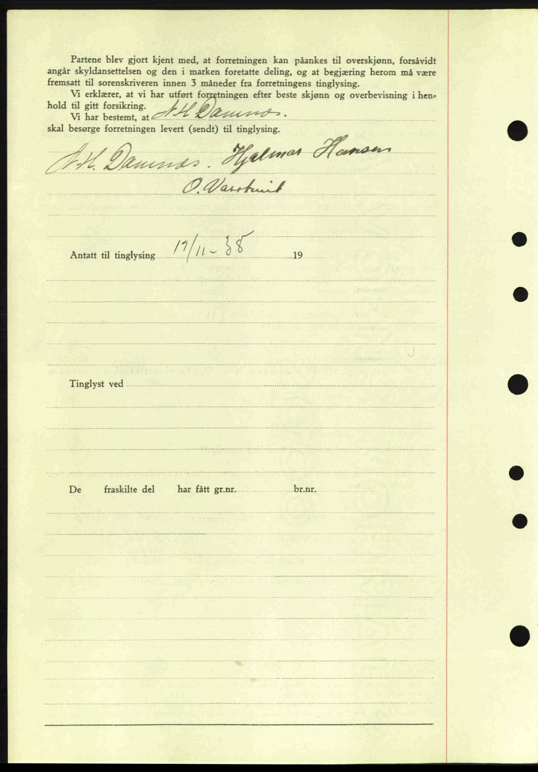 Moss sorenskriveri, SAO/A-10168: Pantebok nr. A5, 1938-1939, Dagboknr: 2529/1938