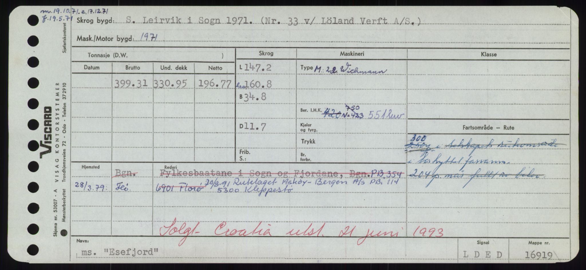 Sjøfartsdirektoratet med forløpere, Skipsmålingen, RA/S-1627/H/Hd/L0009: Fartøy, E, s. 521