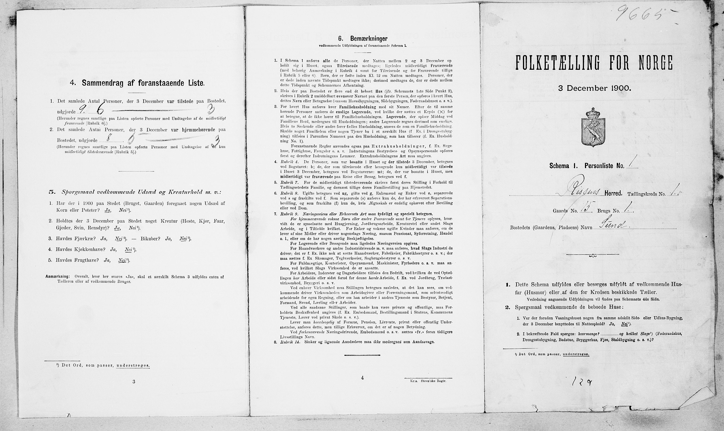 SAT, Folketelling 1900 for 1624 Rissa herred, 1900, s. 94