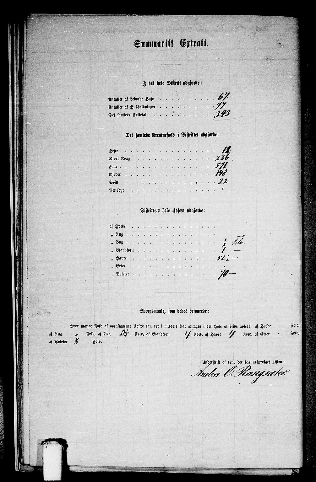 RA, Folketelling 1865 for 1438P Bremanger prestegjeld, 1865, s. 21