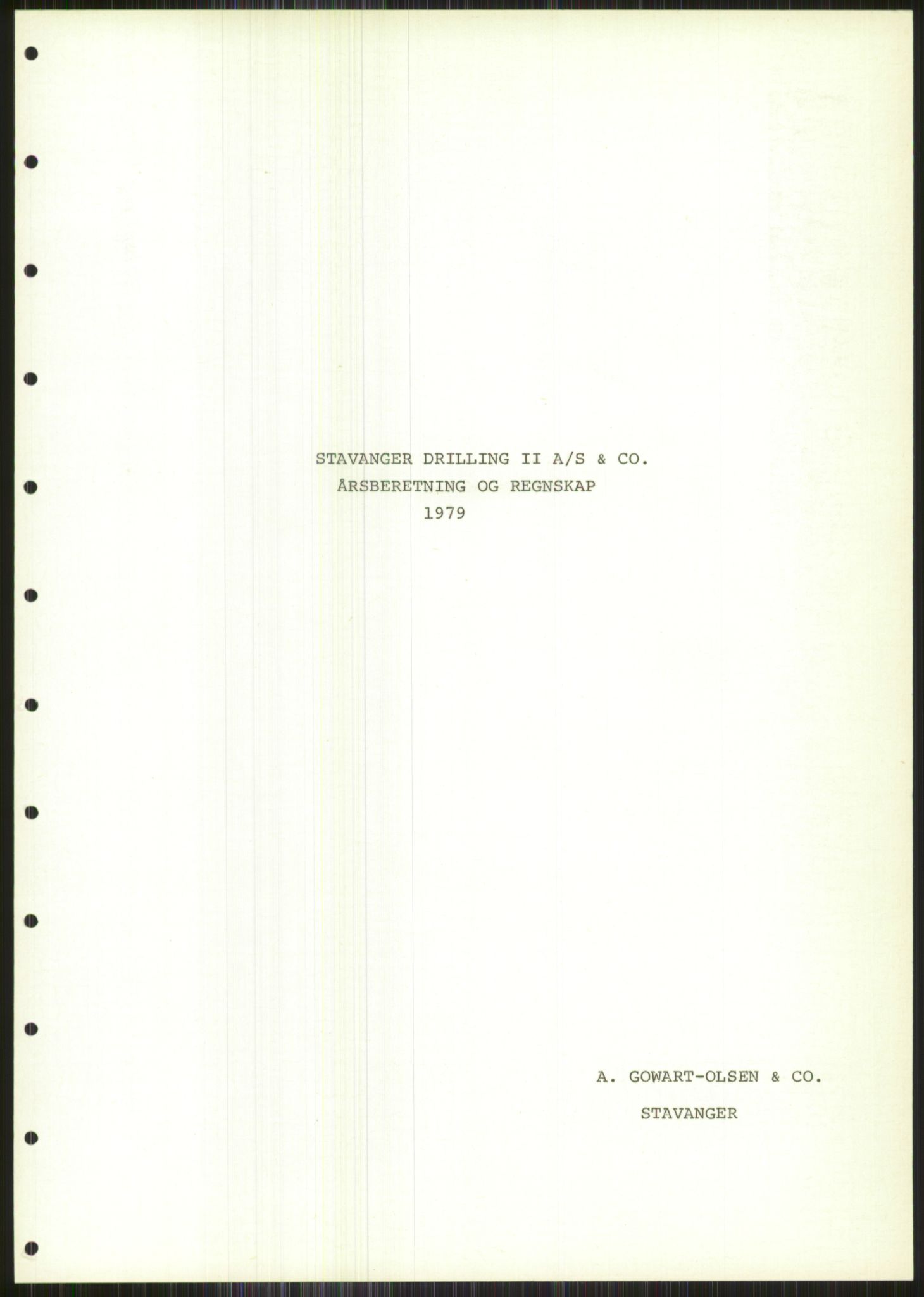 Pa 1503 - Stavanger Drilling AS, AV/SAST-A-101906/A/Ac/L0002: Årsberetninger, 1979-1982, s. 2