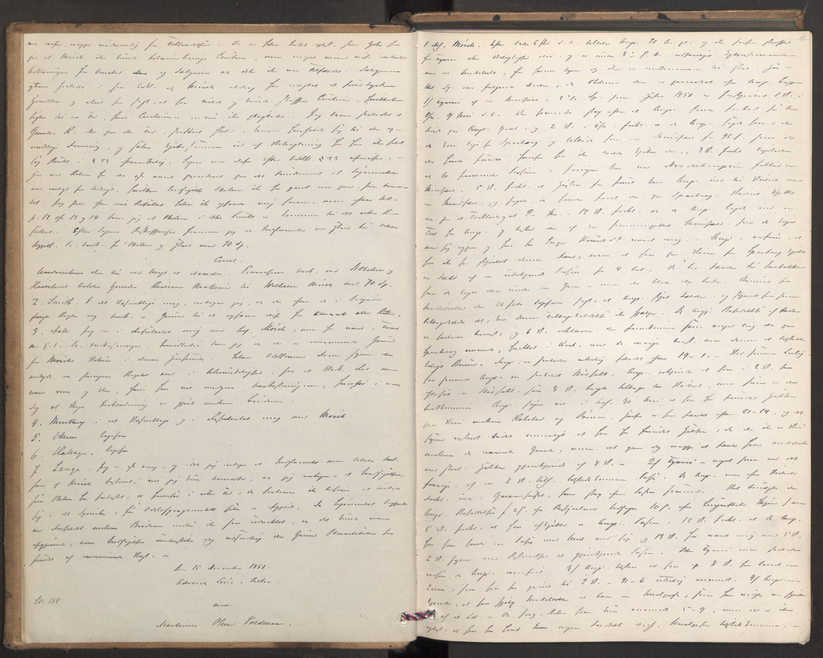 Høyesterett, AV/RA-S-1002/E/Eb/Ebb/L0045/0001: Voteringsprotokoller / Voteringsprotokoll, 1851-1852, s. 5b-6a