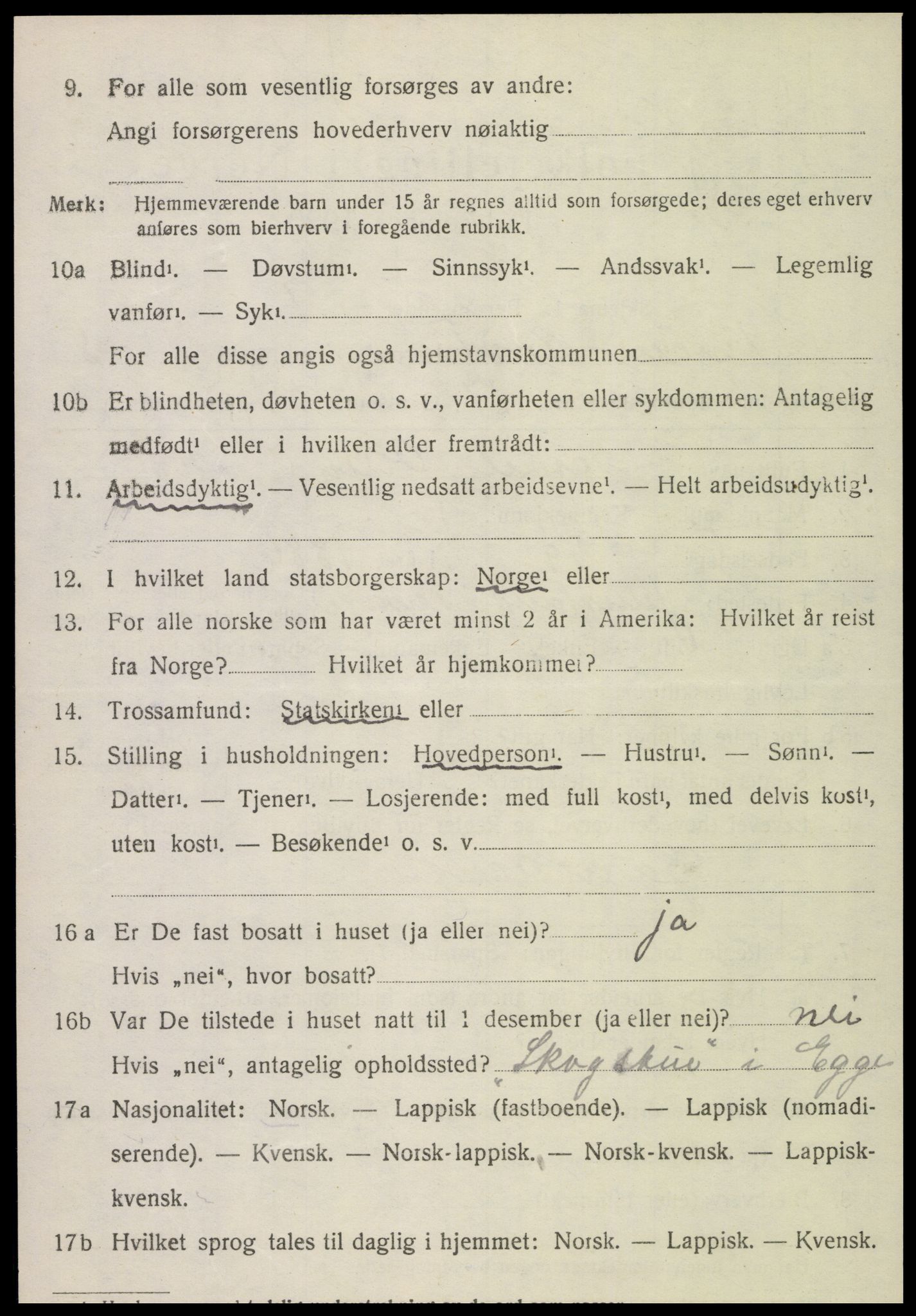 SAT, Folketelling 1920 for 1735 Kvam herred, 1920, s. 1566