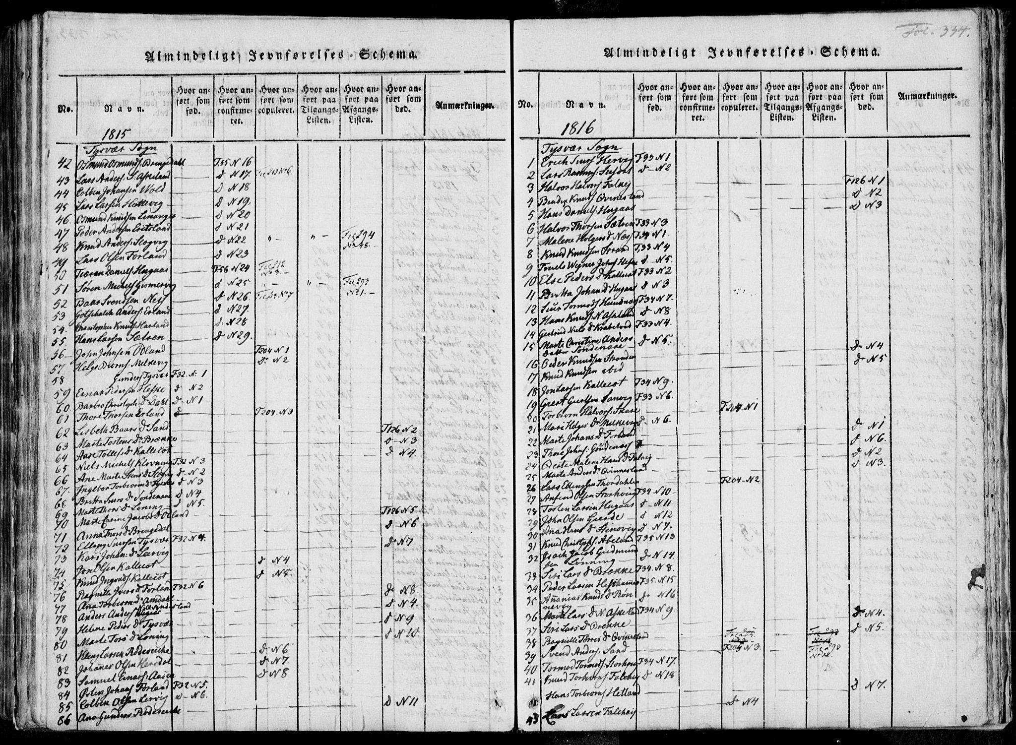 Skjold sokneprestkontor, AV/SAST-A-101847/H/Ha/Haa/L0004: Ministerialbok nr. A 4 /1, 1815-1830, s. 334