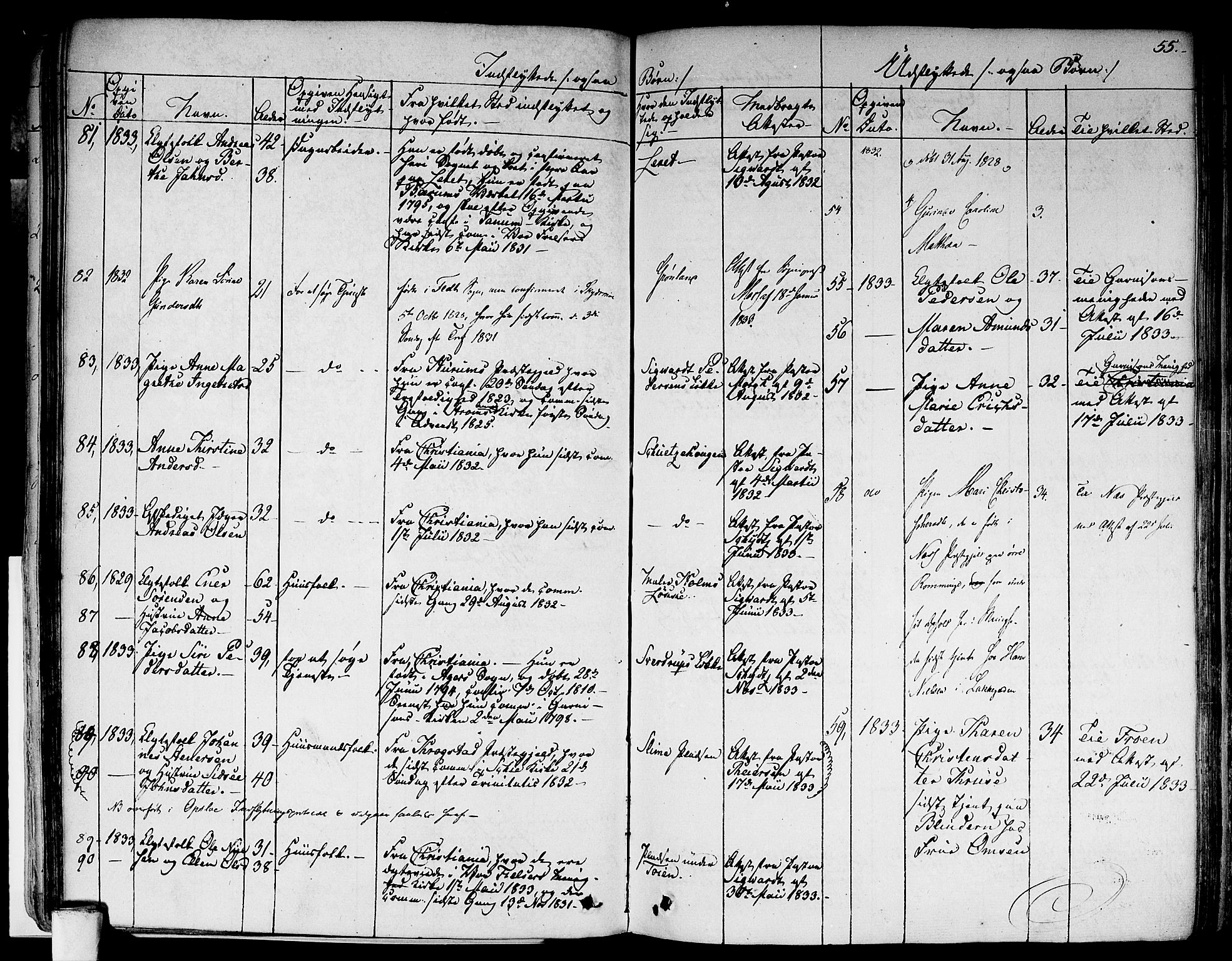 Aker prestekontor kirkebøker, AV/SAO-A-10861/F/L0018: Ministerialbok nr. 17, 1829-1852, s. 55