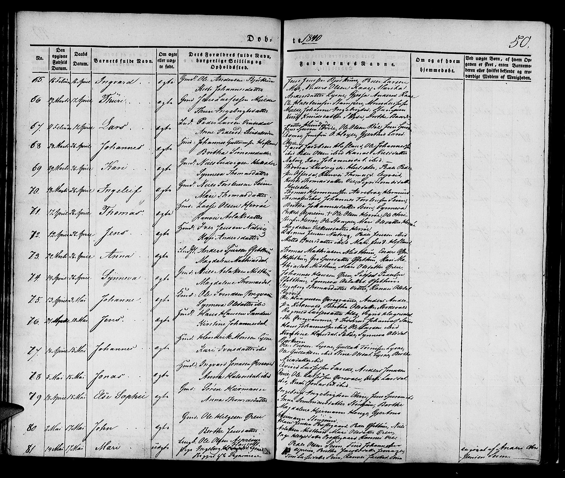 Lærdal sokneprestembete, AV/SAB-A-81201: Ministerialbok nr. A 6, 1835-1849, s. 50