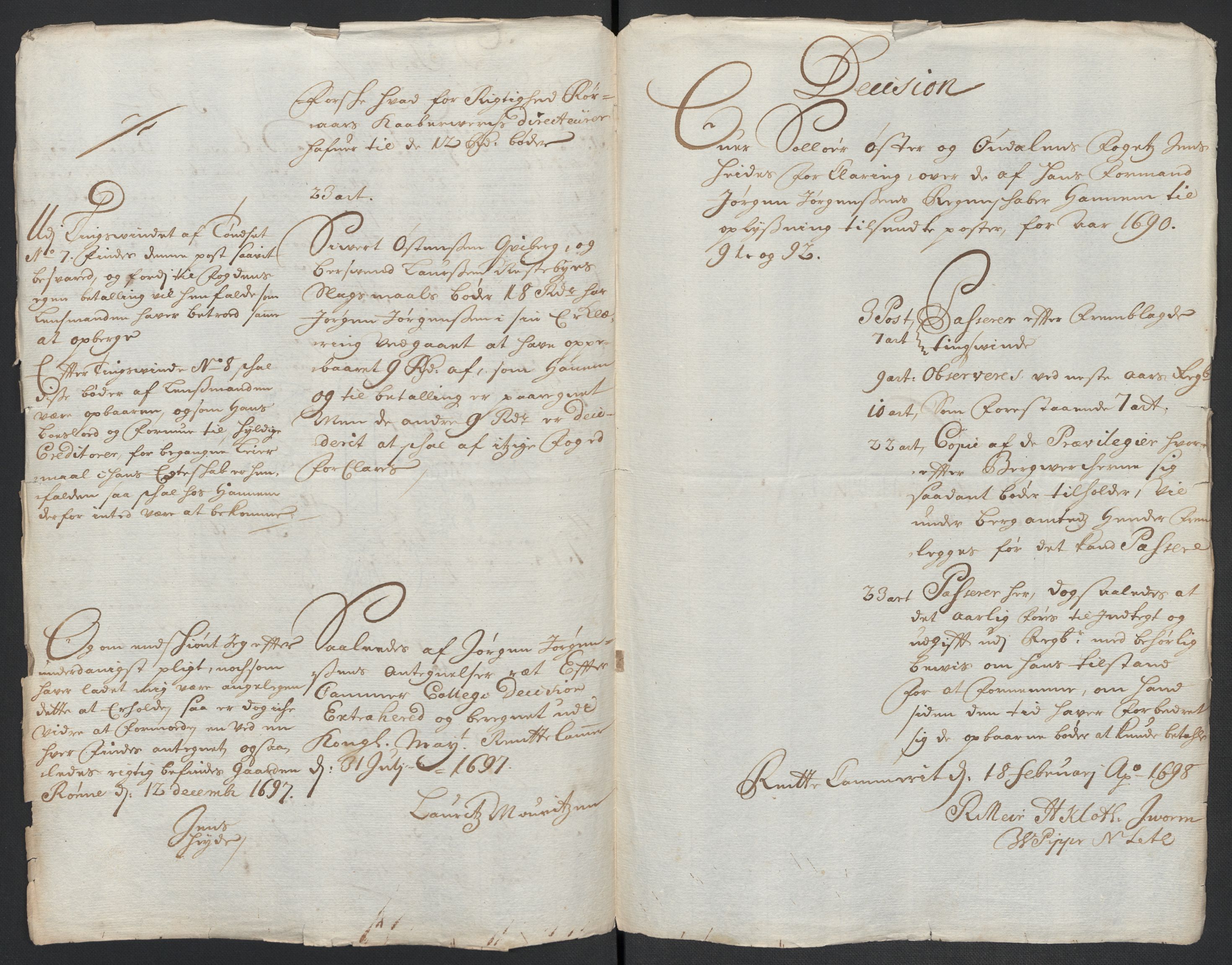 Rentekammeret inntil 1814, Reviderte regnskaper, Fogderegnskap, RA/EA-4092/R13/L0835: Fogderegnskap Solør, Odal og Østerdal, 1697, s. 46