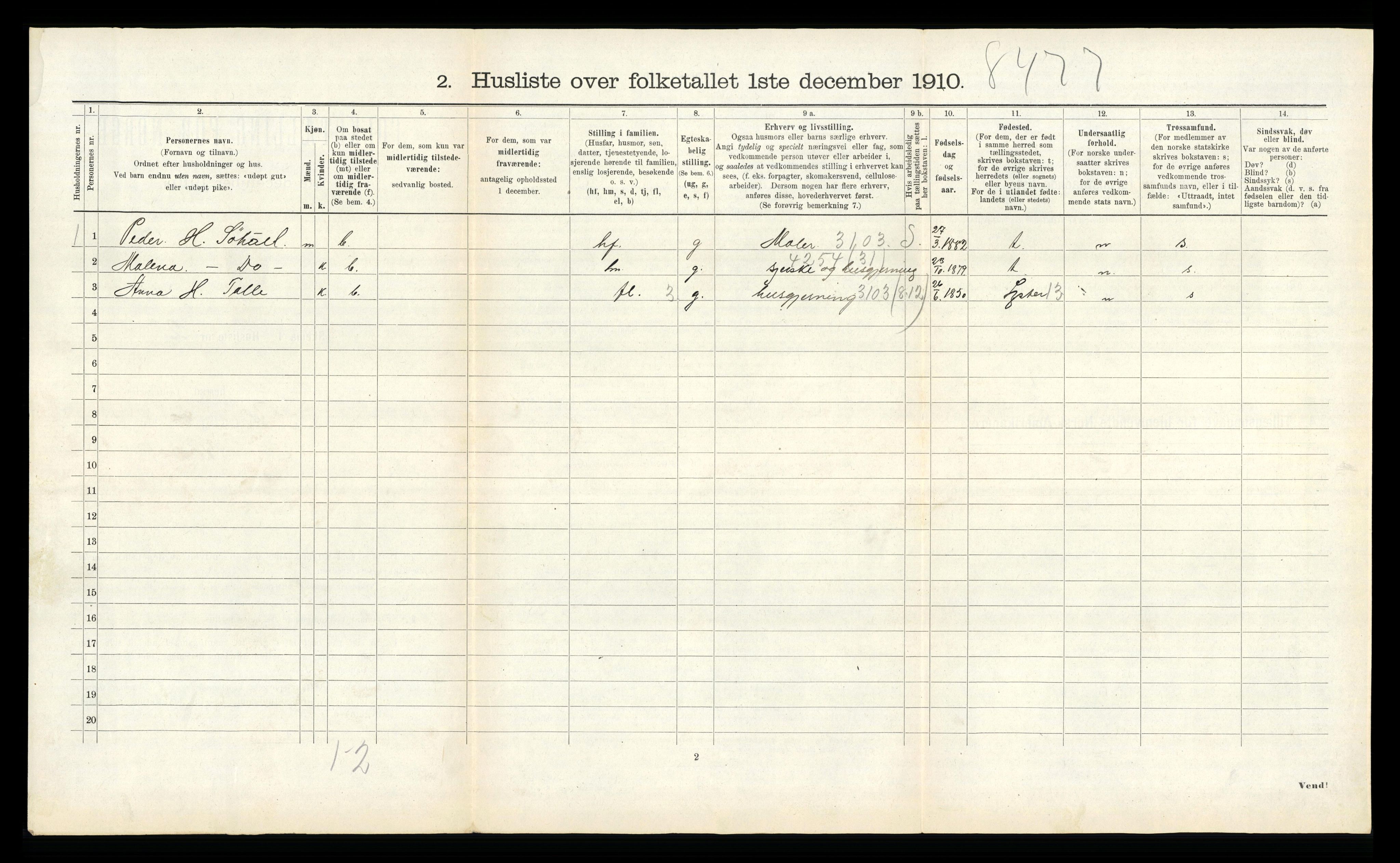 RA, Folketelling 1910 for 1425 Hafslo herred, 1910, s. 558