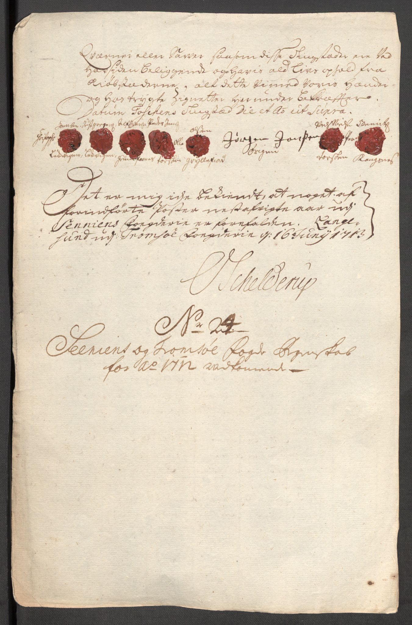 Rentekammeret inntil 1814, Reviderte regnskaper, Fogderegnskap, AV/RA-EA-4092/R68/L4758: Fogderegnskap Senja og Troms, 1711-1712, s. 410