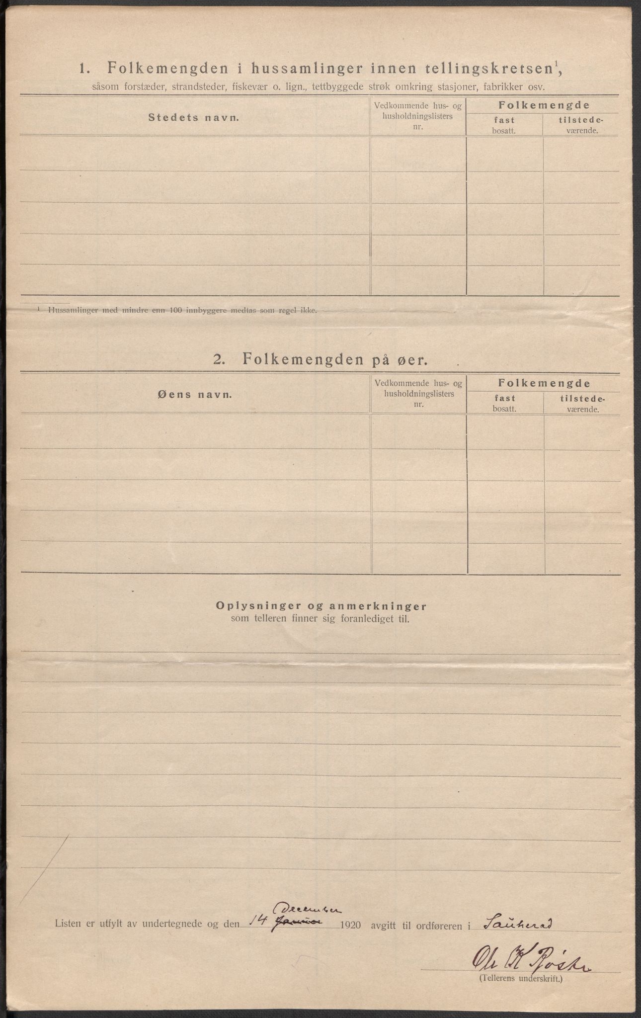 SAKO, Folketelling 1920 for 0822 Sauherad herred, 1920, s. 21