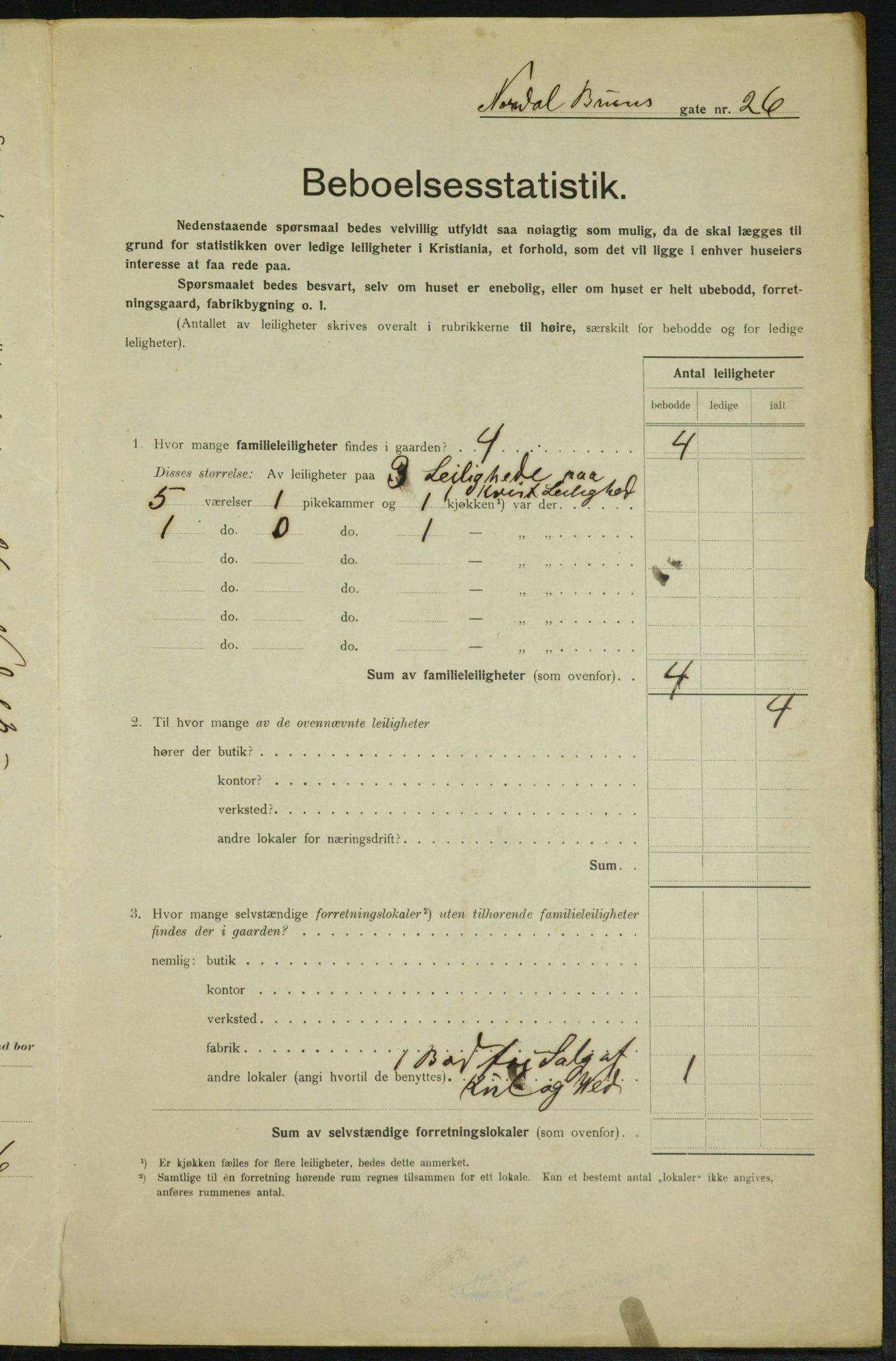 OBA, Kommunal folketelling 1.2.1915 for Kristiania, 1915, s. 71816