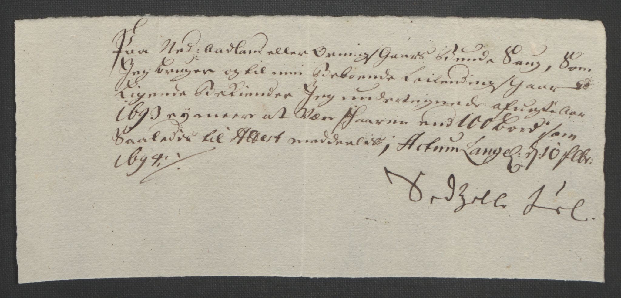 Rentekammeret inntil 1814, Reviderte regnskaper, Fogderegnskap, RA/EA-4092/R48/L2974: Fogderegnskap Sunnhordland og Hardanger, 1693, s. 93