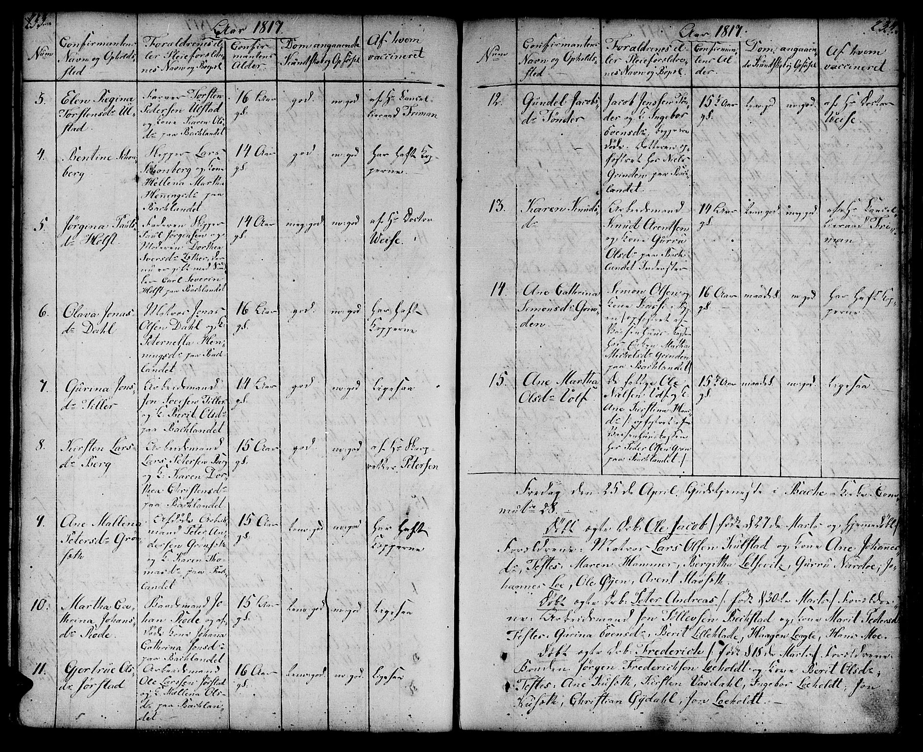 Ministerialprotokoller, klokkerbøker og fødselsregistre - Sør-Trøndelag, AV/SAT-A-1456/604/L0181: Ministerialbok nr. 604A02, 1798-1817, s. 233-234