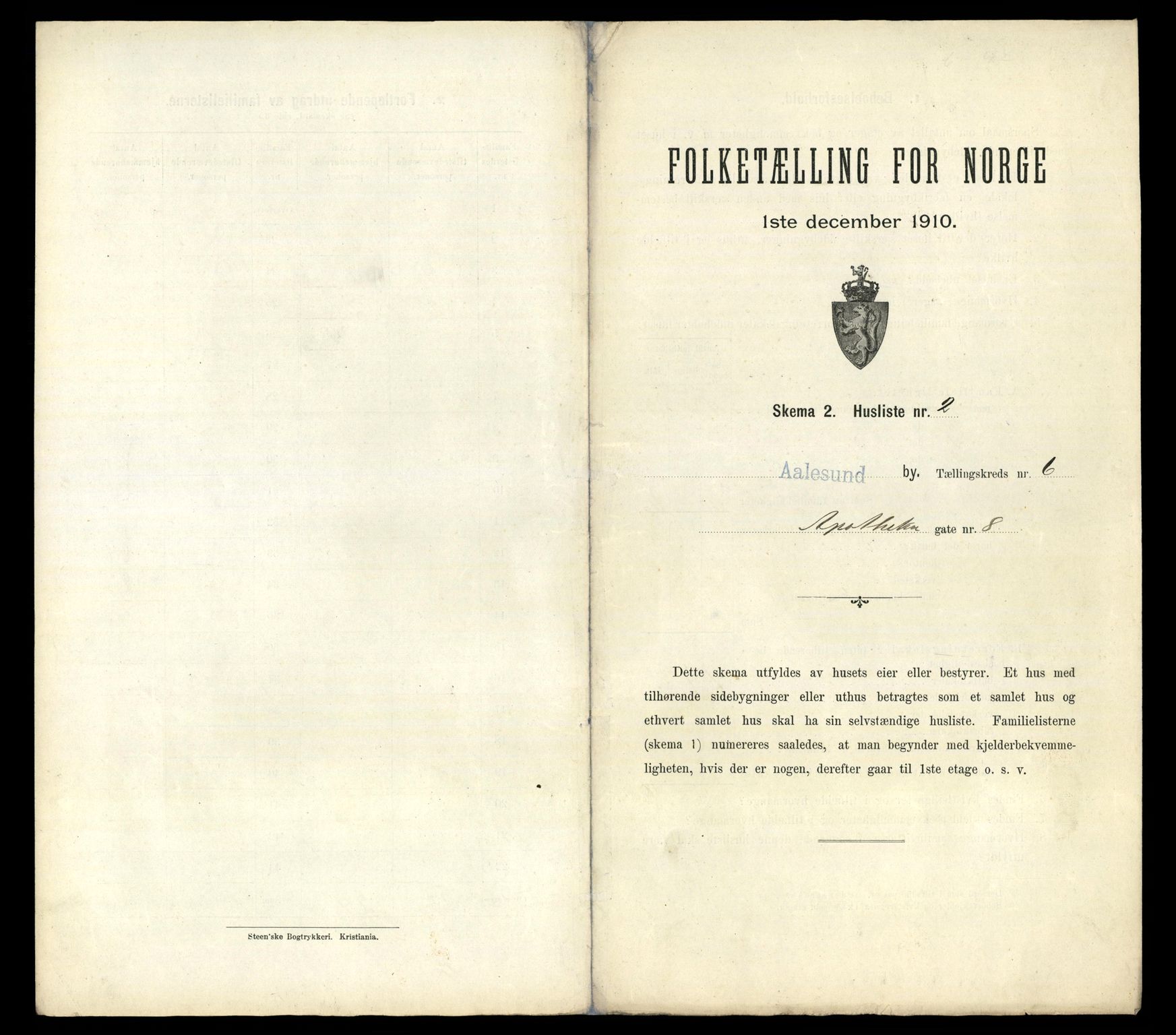 RA, Folketelling 1910 for 1501 Ålesund kjøpstad, 1910, s. 2167