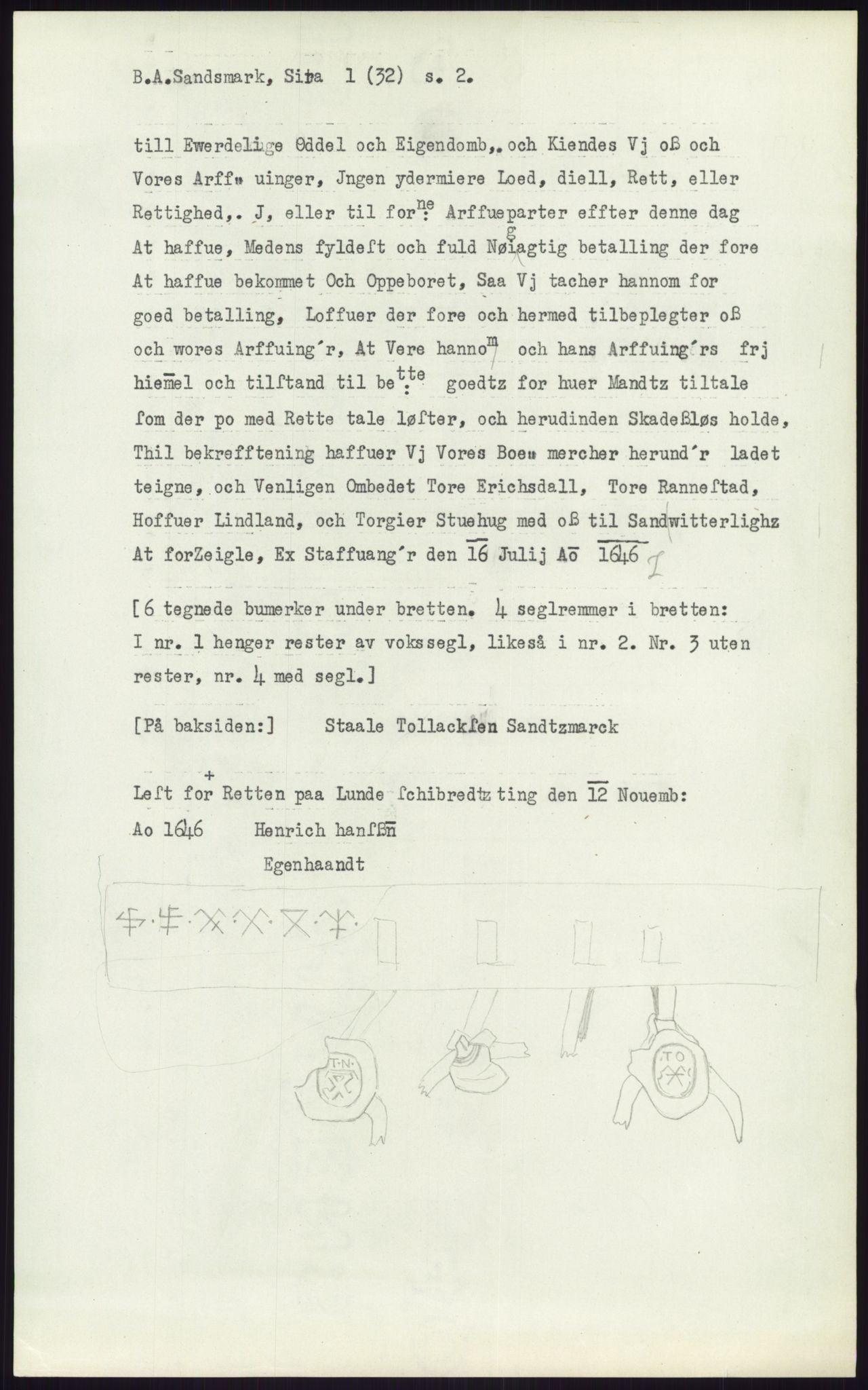 Samlinger til kildeutgivelse, Diplomavskriftsamlingen, AV/RA-EA-4053/H/Ha, s. 2718