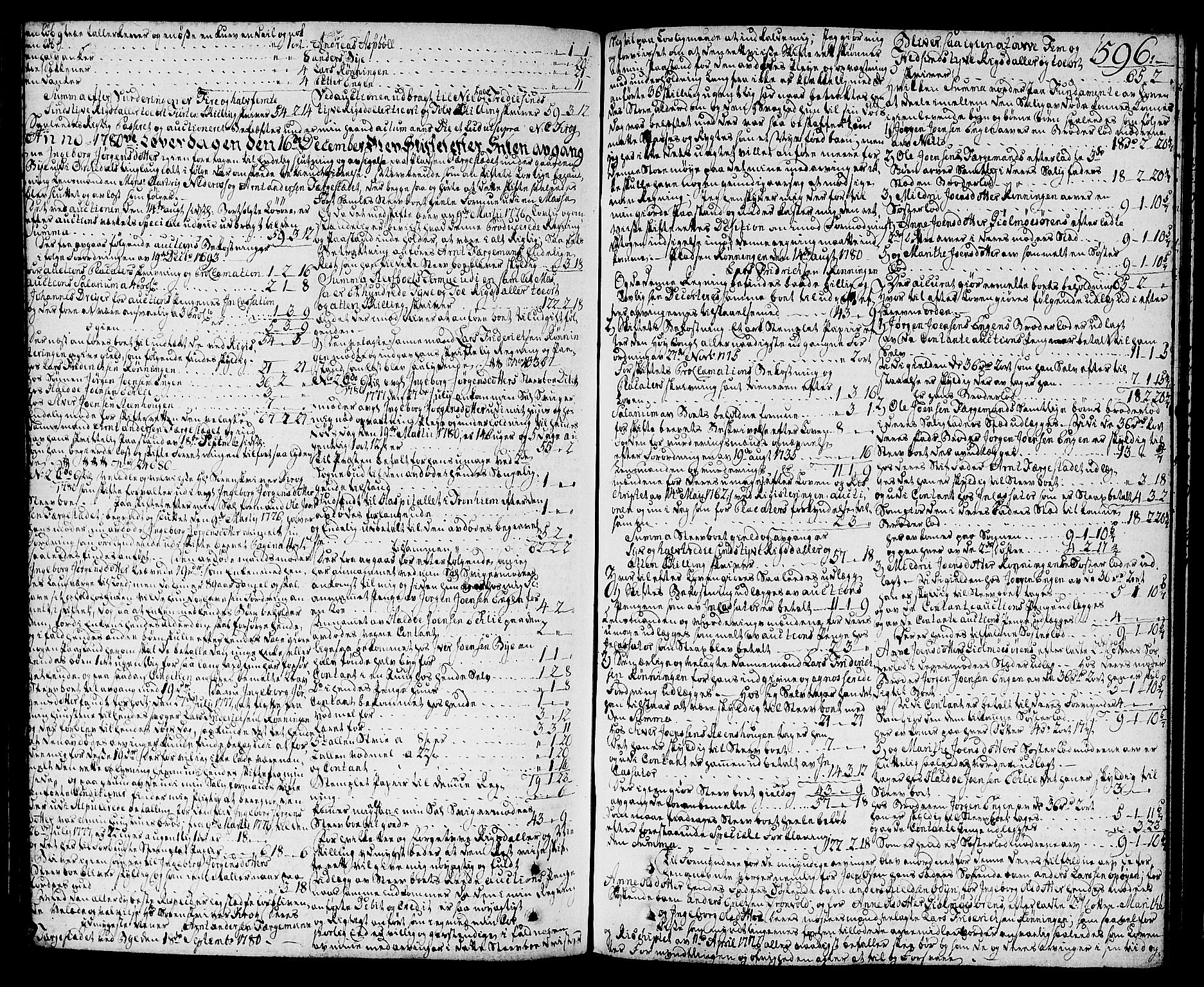 Orkdal sorenskriveri, SAT/A-4169/1/3/3Aa/L0007: Skifteprotokoller, 1767-1782, s. 595b-596a