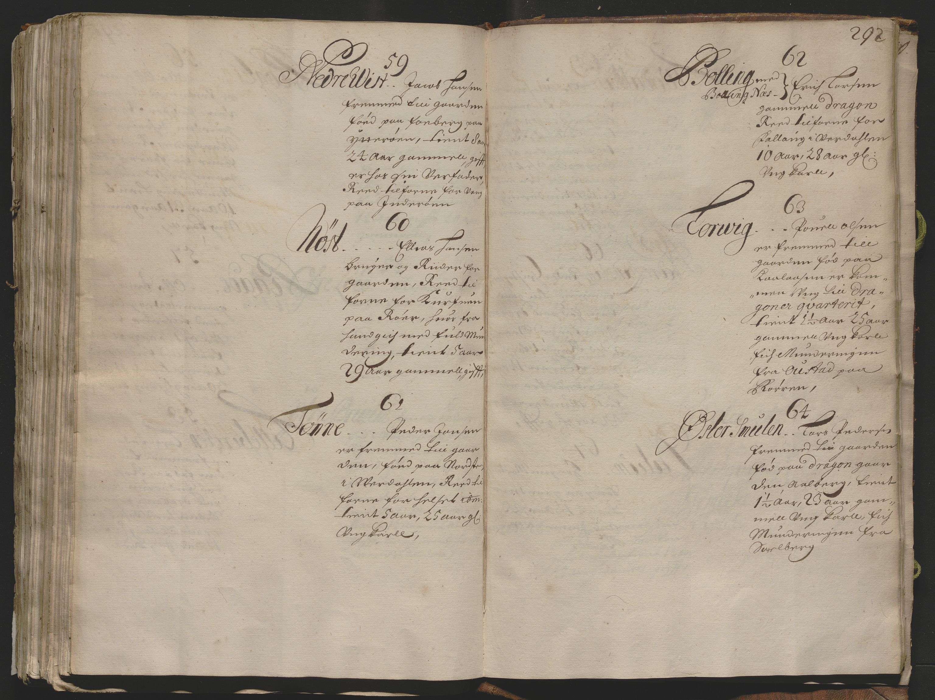 Rentekammeret inntil 1814, Realistisk ordnet avdeling, AV/RA-EA-4070/Ok/L0013: [Ff 19]: Generalhovedrulle over kavaleriet og dragonene i Norge, 1690-1691, s. 291b-292a