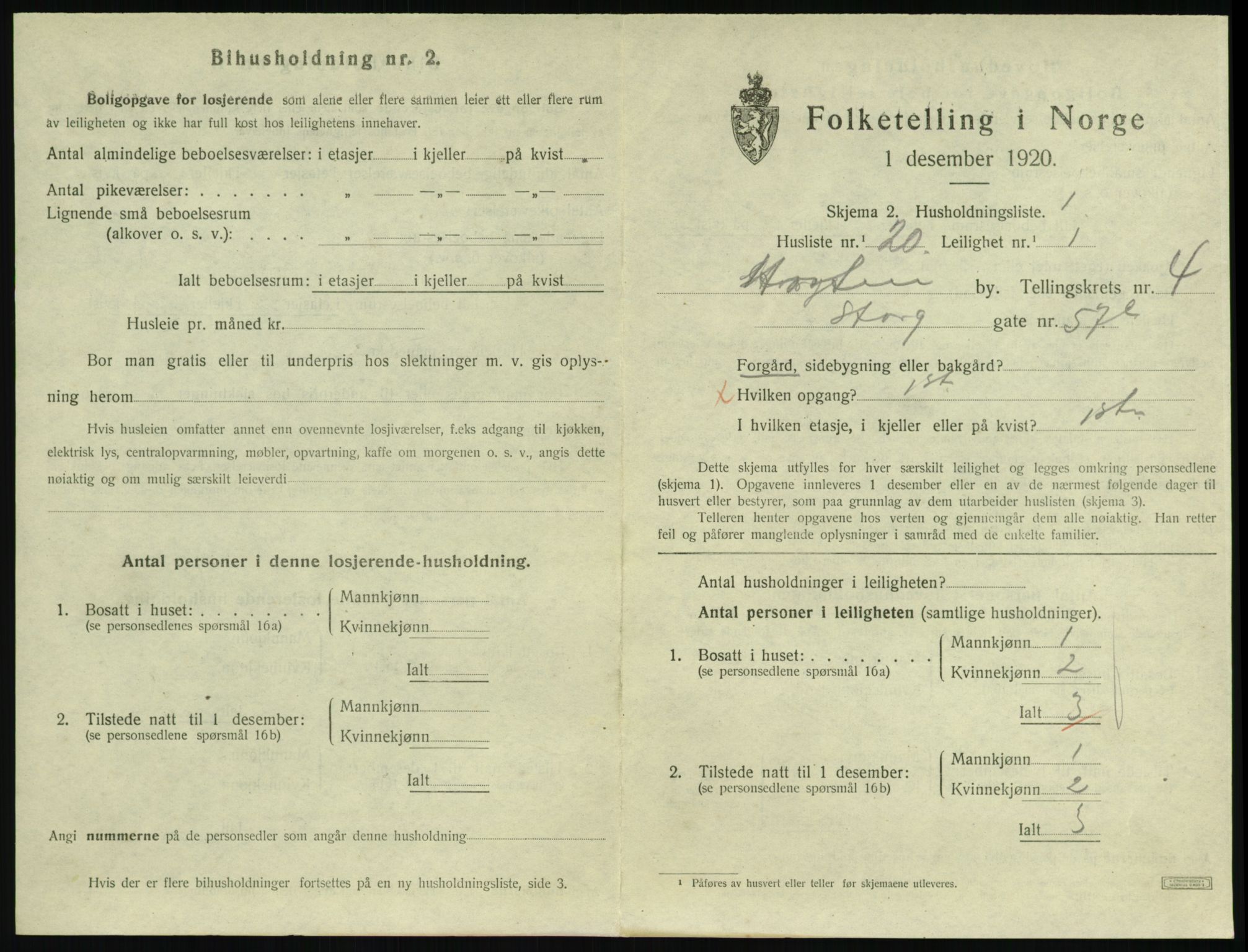 SAKO, Folketelling 1920 for 0703 Horten kjøpstad, 1920, s. 4893