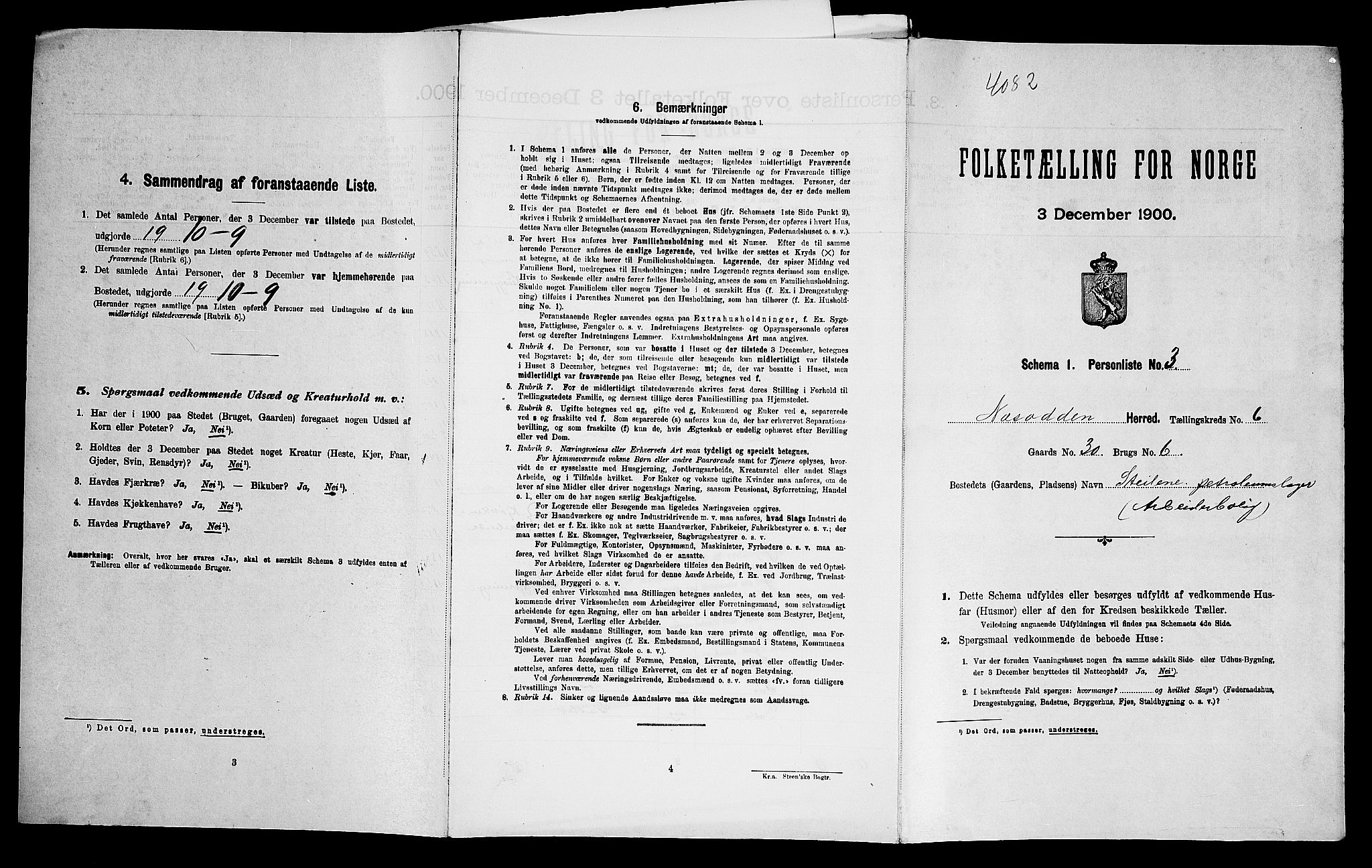 SAO, Folketelling 1900 for 0216 Nesodden herred, 1900
