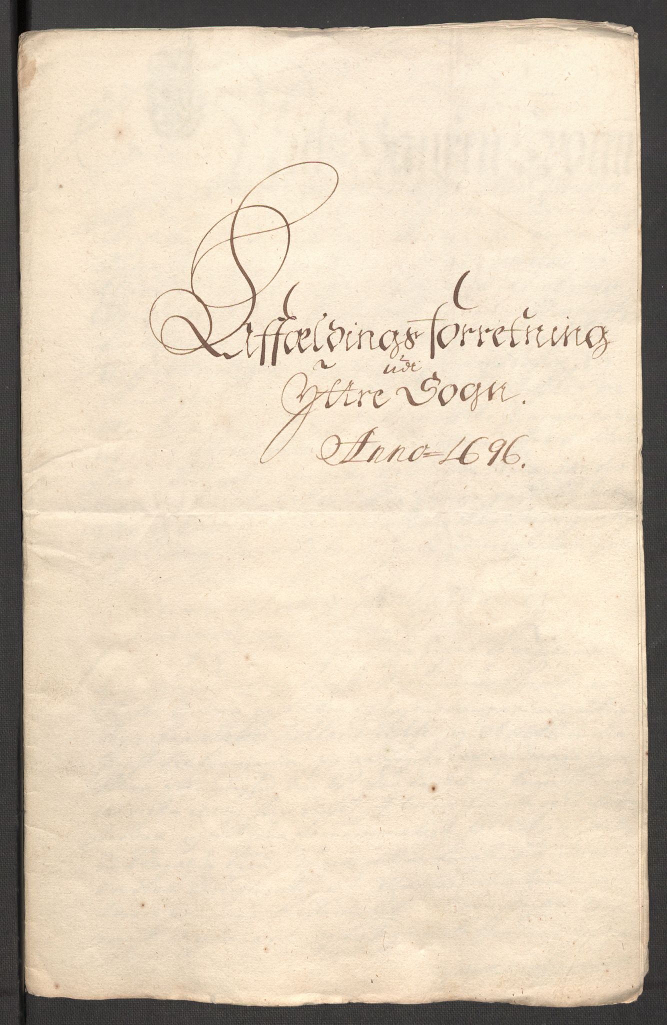 Rentekammeret inntil 1814, Reviderte regnskaper, Fogderegnskap, RA/EA-4092/R52/L3309: Fogderegnskap Sogn, 1696-1697, s. 194