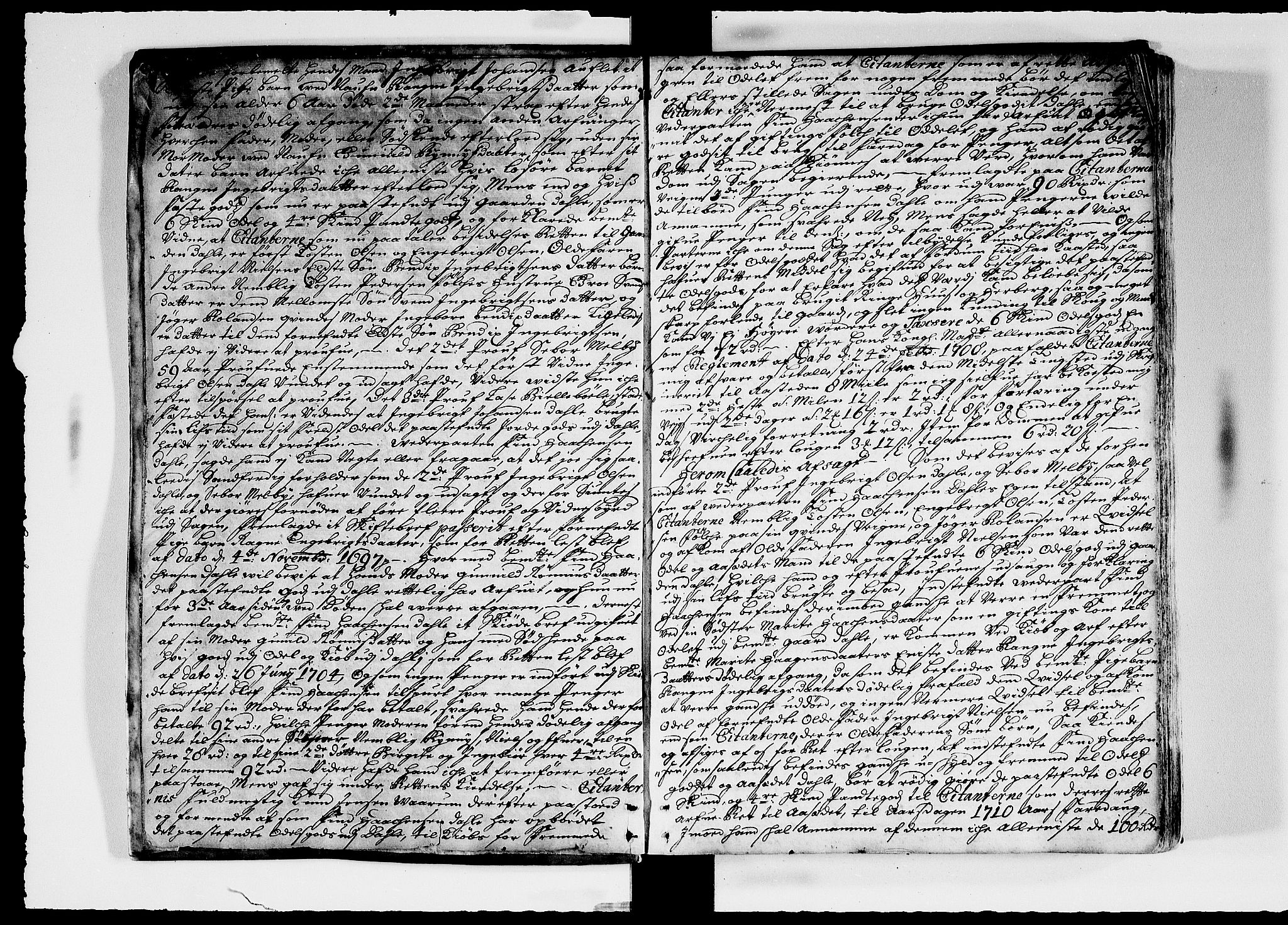 Hadeland, Land og Valdres sorenskriveri, SAH/TING-028/G/Gb/L0042: Tingbok, 1709, s. 1b-2a