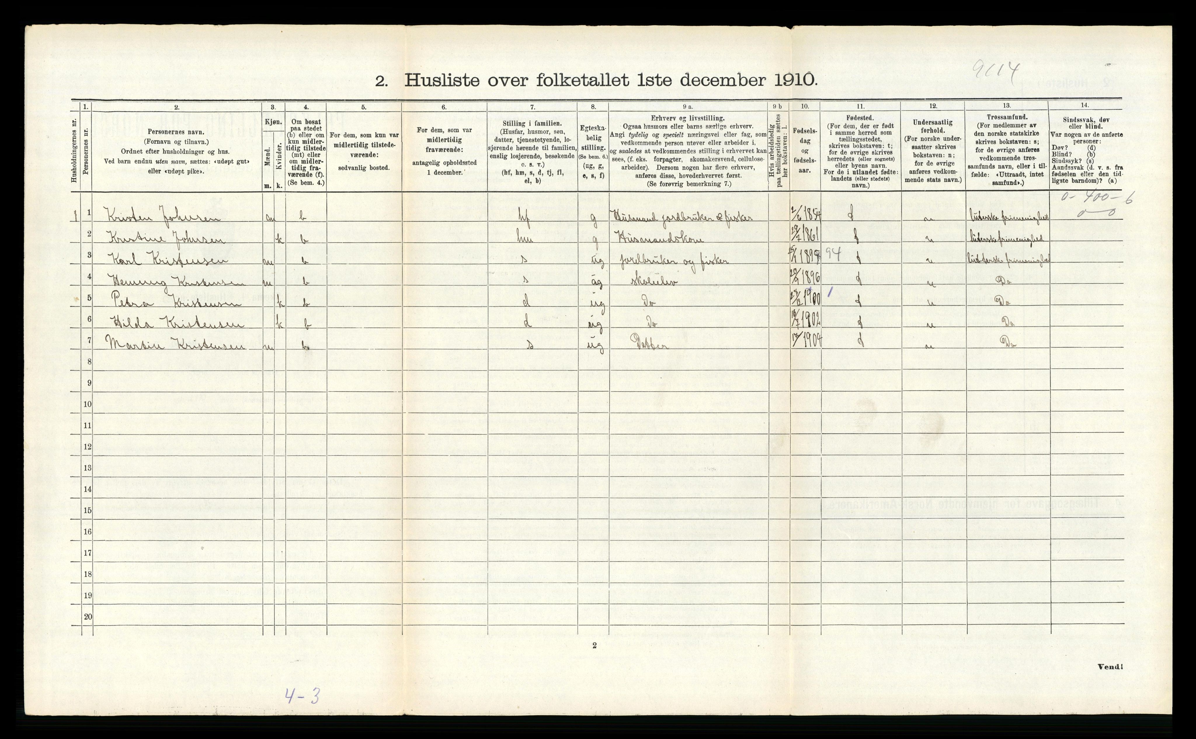 RA, Folketelling 1910 for 1837 Meløy herred, 1910, s. 449