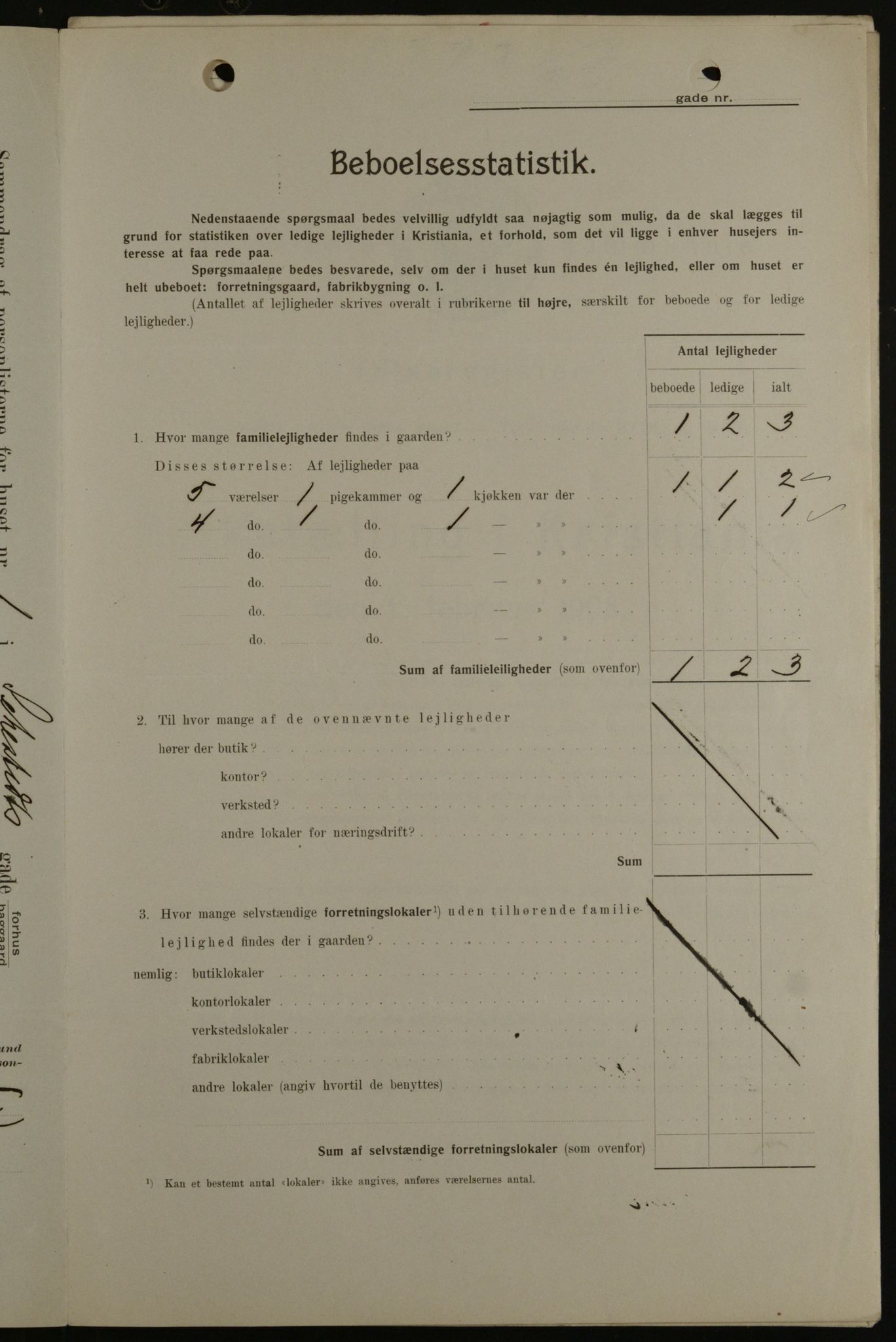 OBA, Kommunal folketelling 1.2.1908 for Kristiania kjøpstad, 1908, s. 84382