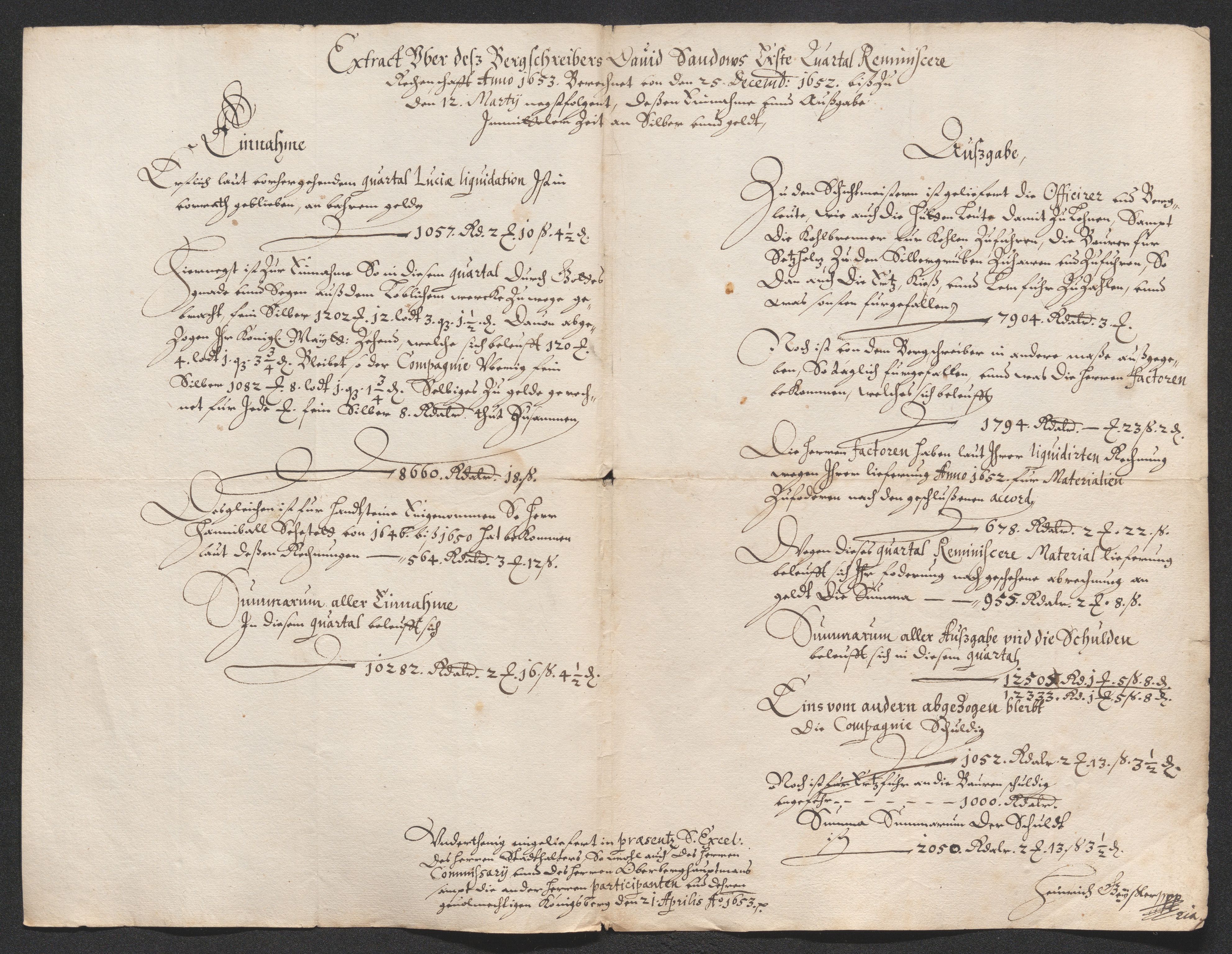 Kongsberg Sølvverk 1623-1816, AV/SAKO-EA-3135/001/D/Dc/Dcd/L0034: Utgiftsregnskap for gruver m.m. , 1651-1659, s. 169