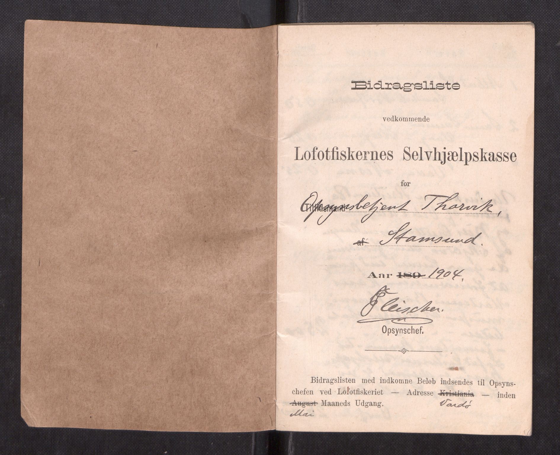 Oppsynssjefen ved Lofotfisket, AV/SAT-A-6224/D/L0173: Lofotfiskernes Selvhjelpskasse, 1885-1912, s. 148