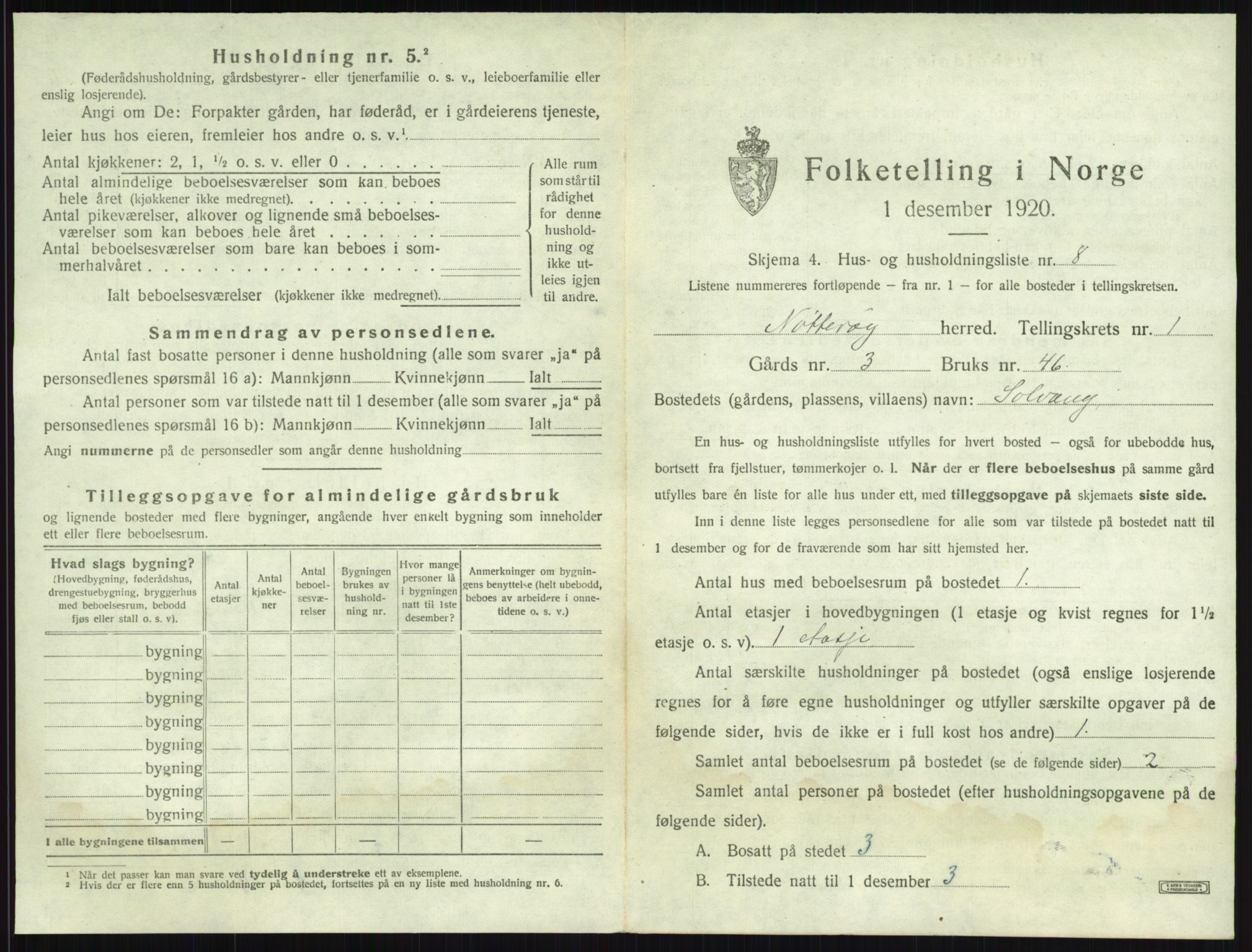 SAKO, Folketelling 1920 for 0722 Nøtterøy herred, 1920, s. 82