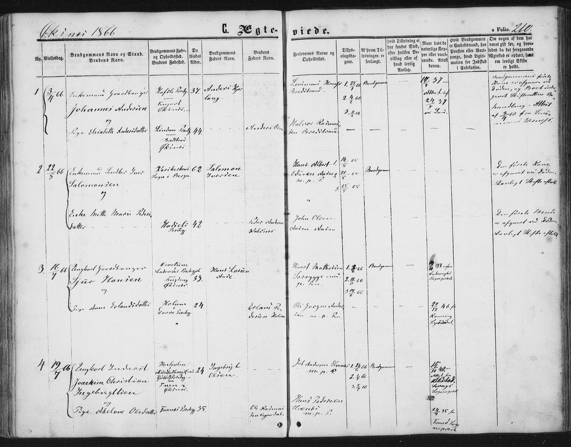 Ministerialprotokoller, klokkerbøker og fødselsregistre - Nordland, SAT/A-1459/893/L1333: Ministerialbok nr. 893A06, 1858-1866, s. 210
