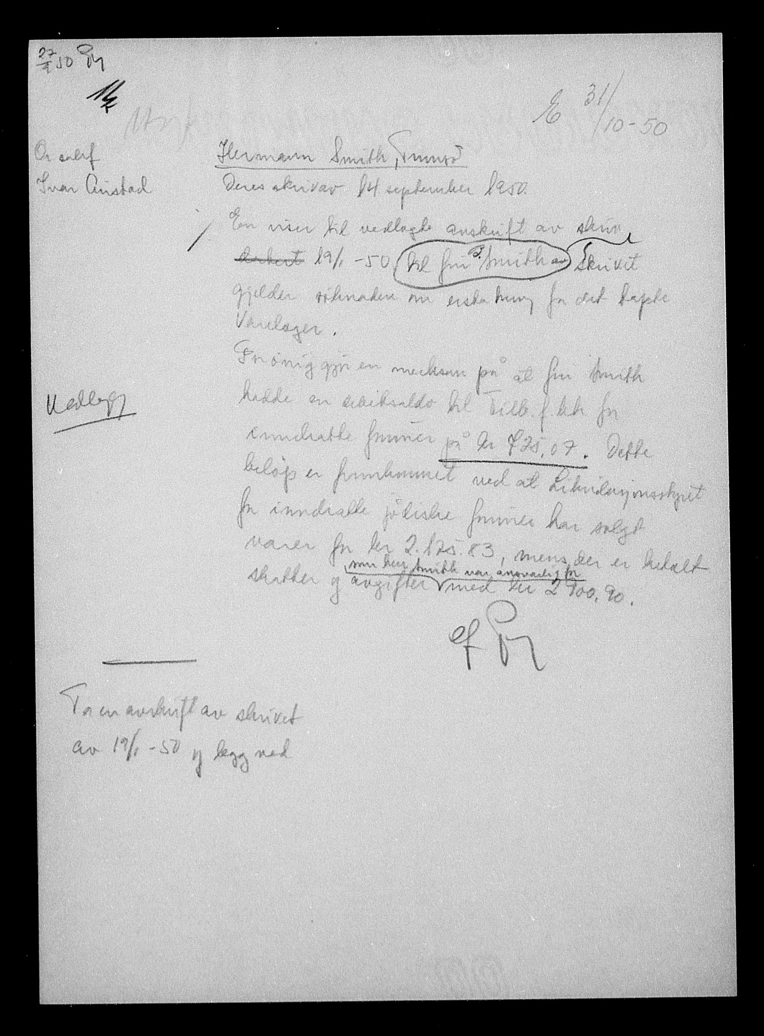 Justisdepartementet, Tilbakeføringskontoret for inndratte formuer, RA/S-1564/H/Hc/Hcb/L0916: --, 1945-1947, s. 383