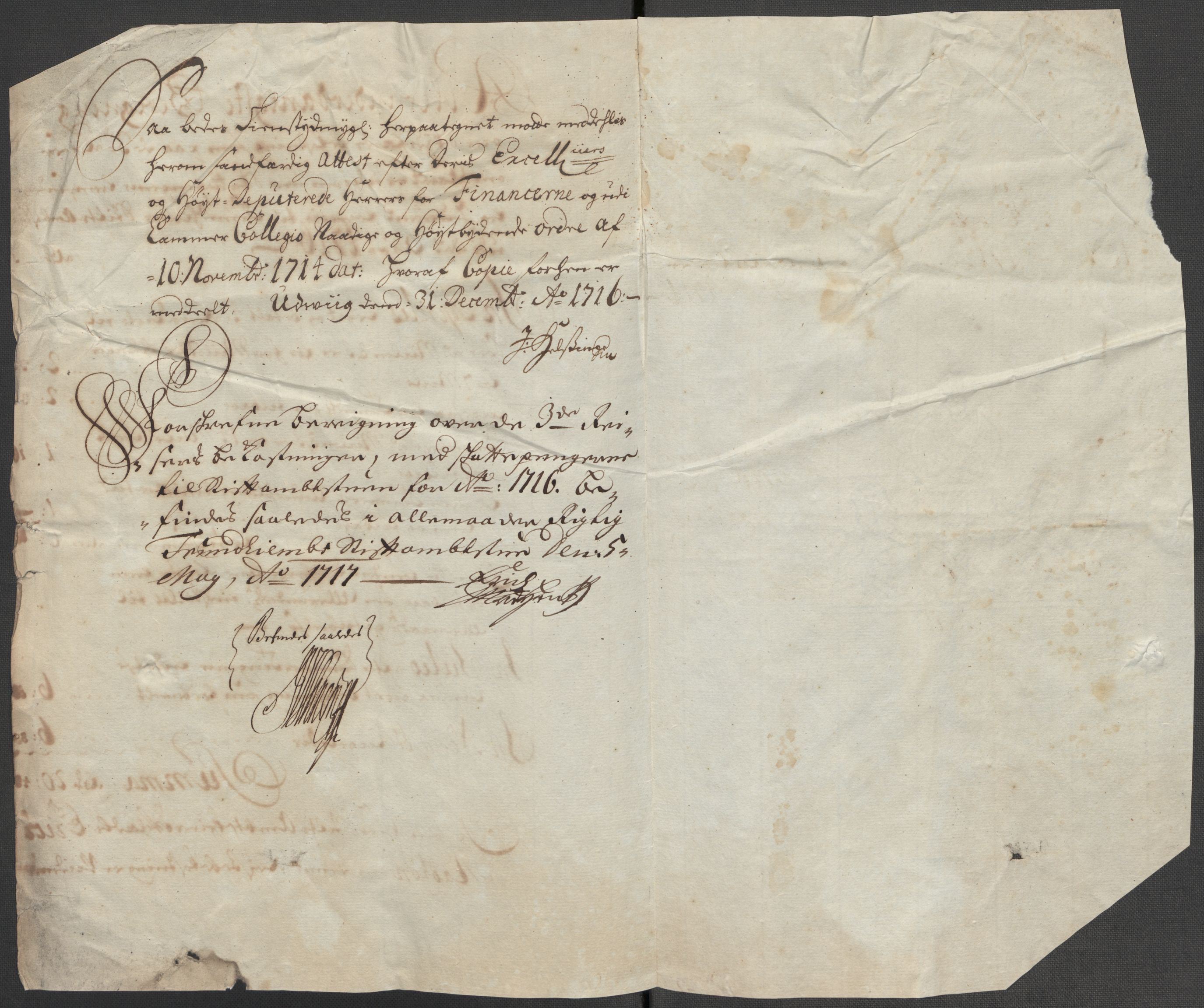 Rentekammeret inntil 1814, Reviderte regnskaper, Fogderegnskap, RA/EA-4092/R63/L4324: Fogderegnskap Inderøy, 1716, s. 330